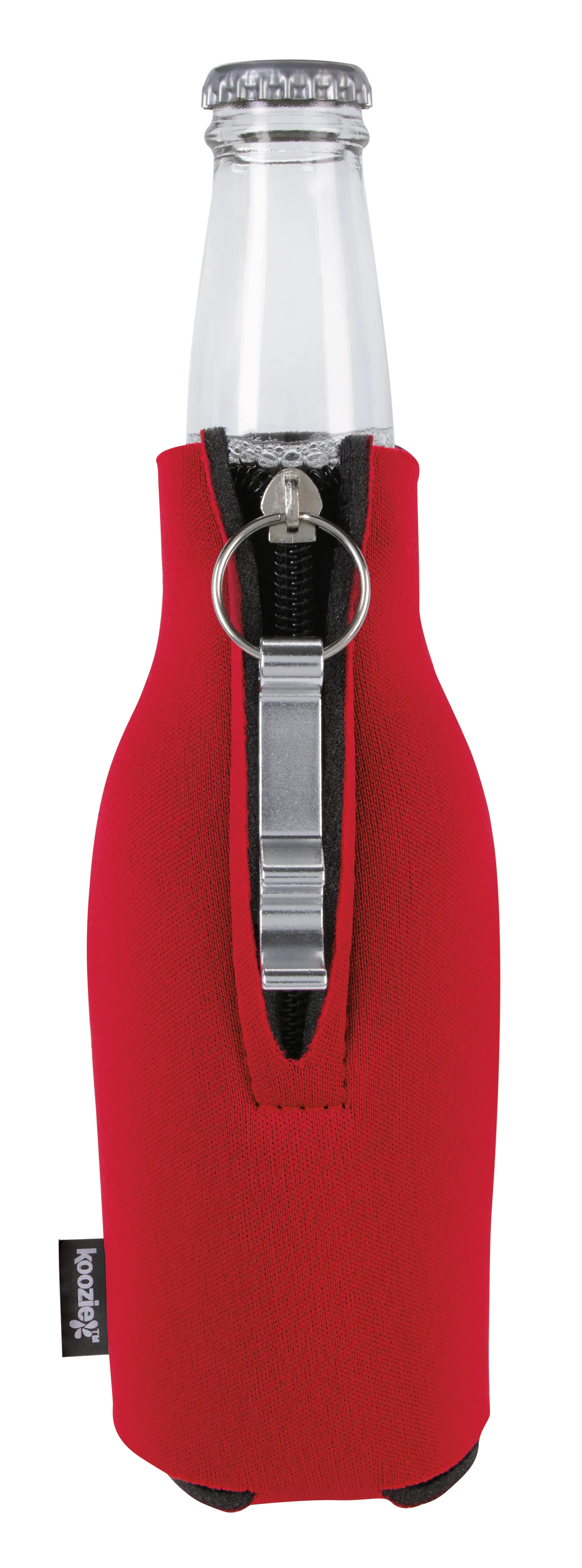 Koozie® Zip-Up Bottle Cooler with Opener 8 of 32