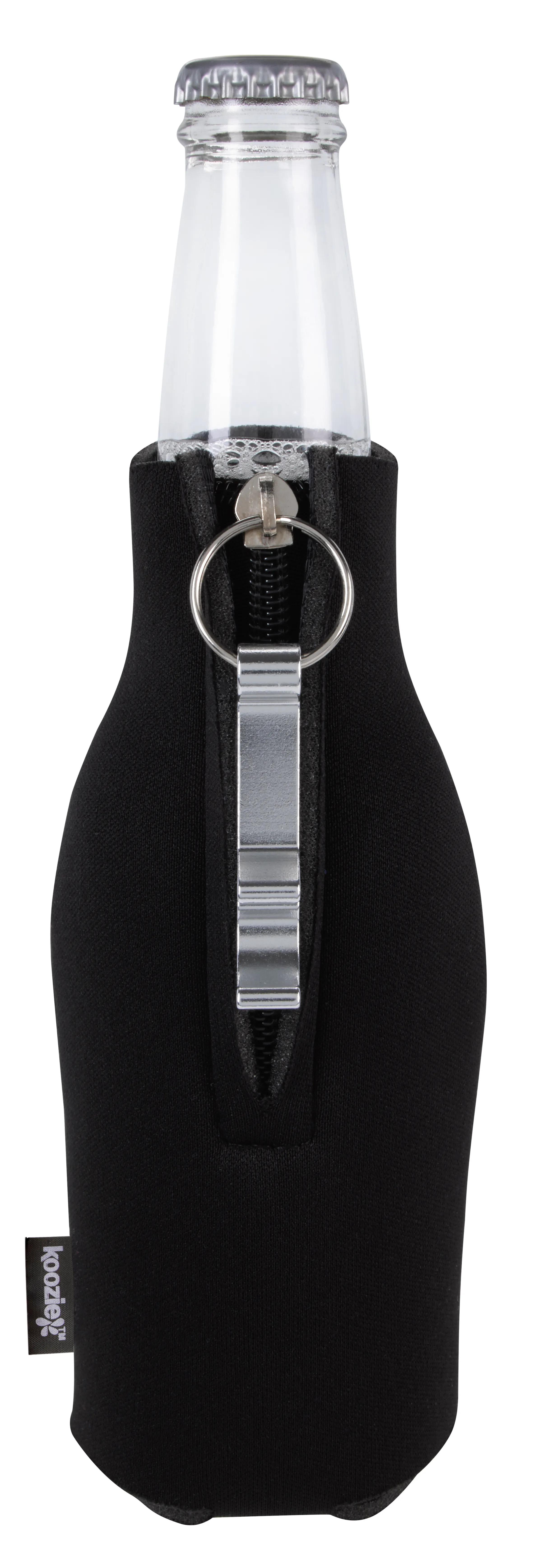 Koozie® Zip-Up Bottle Cooler with Opener 17 of 34