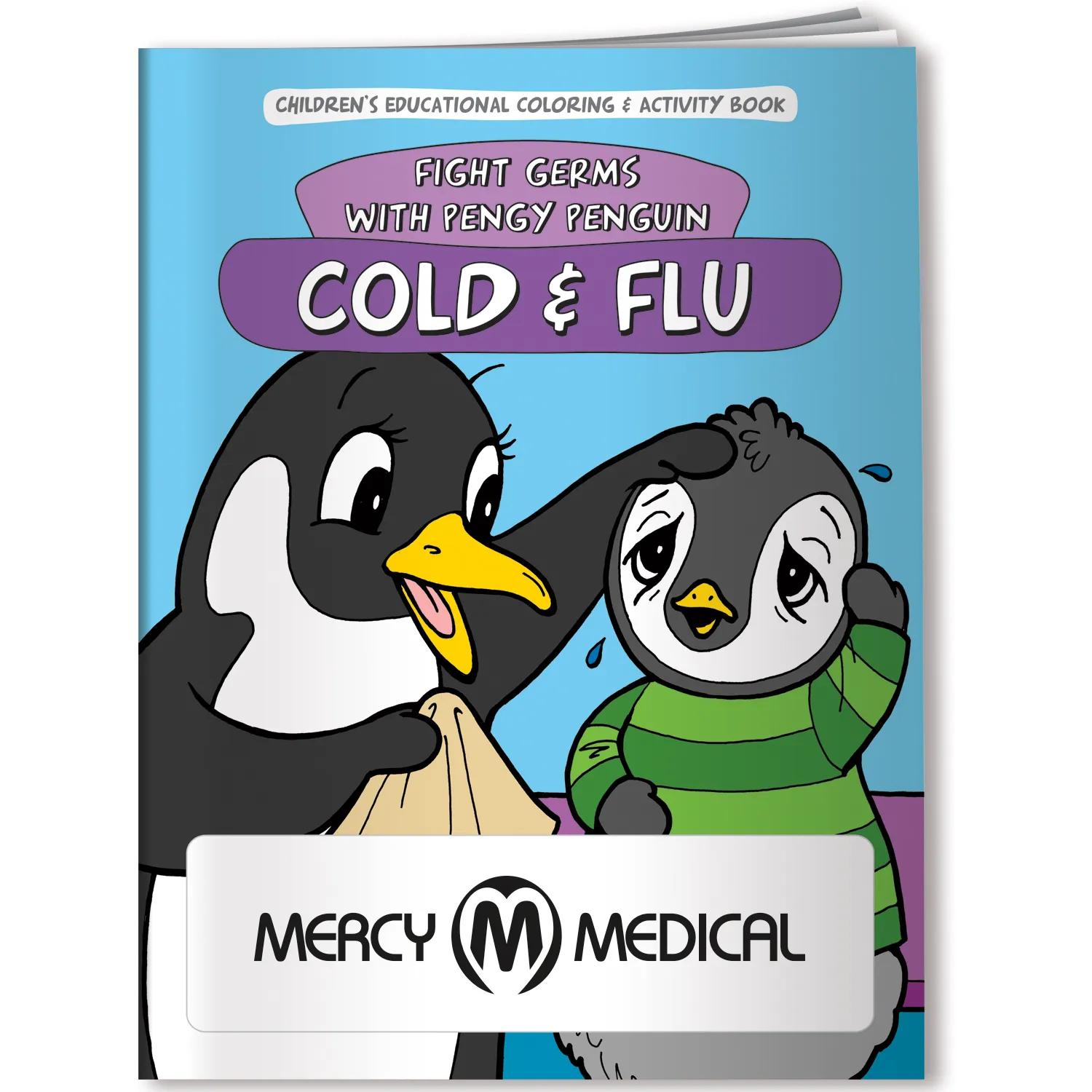 Coloring Book: Cold & Flu Fight Germs with Pengy 4 of 5