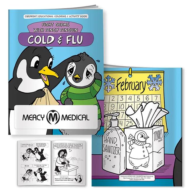 Coloring Book: Cold & Flu Fight Germs with Pengy 2 of 5
