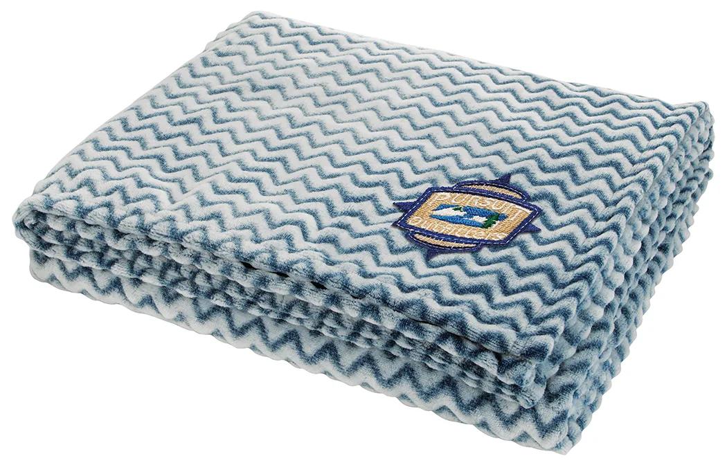 Two-Tone Wave Flannel Blanket 9 of 22