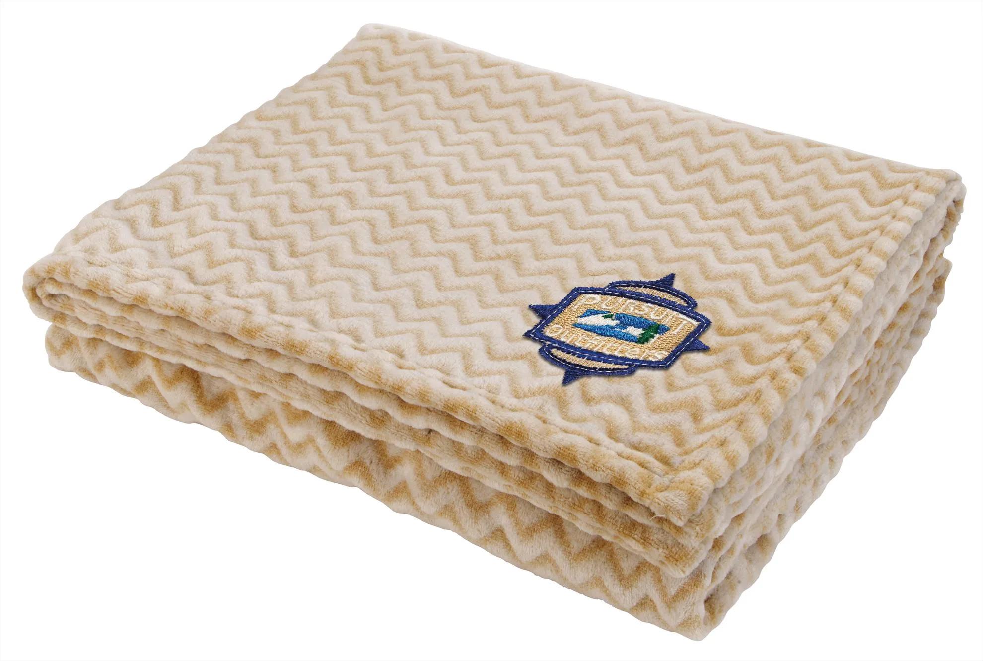 Two-Tone Wave Flannel Blanket 7 of 22