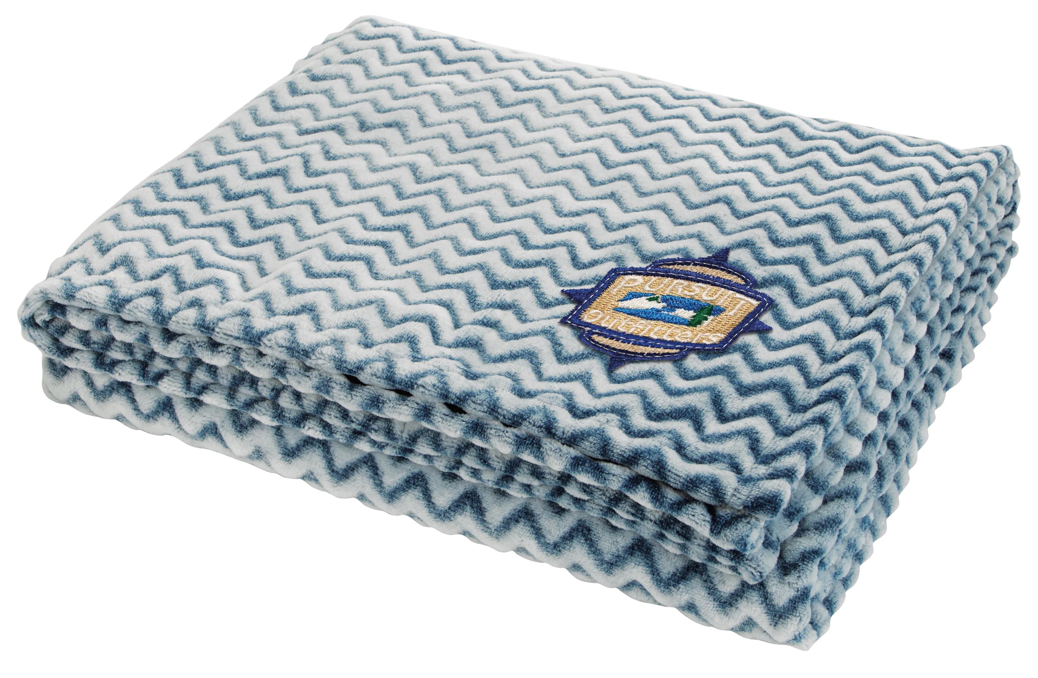 Two-Tone Wave Flannel Blanket 15 of 22