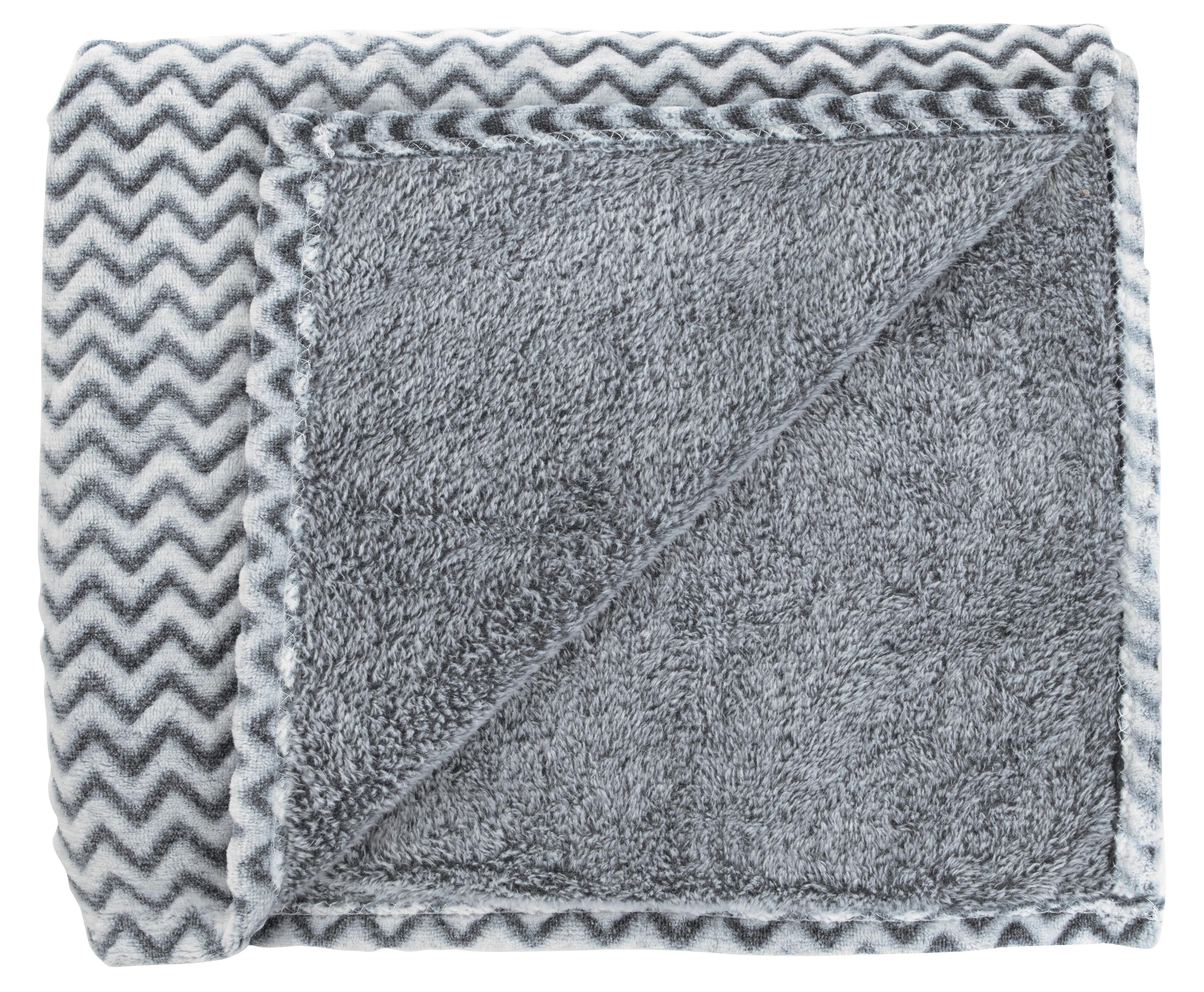 Two-Tone Wave Flannel Blanket 18 of 22