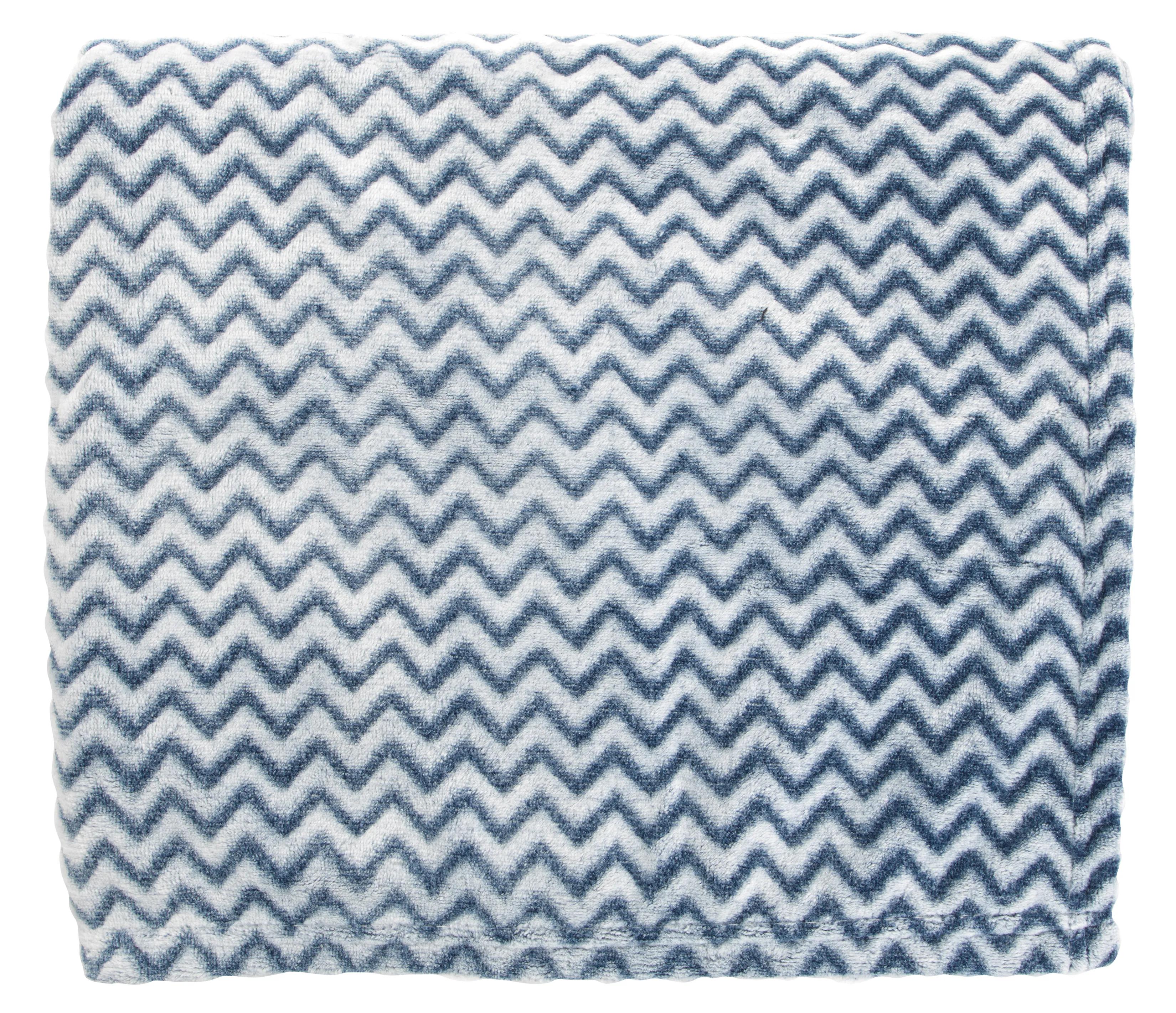 Two-Tone Wave Flannel Blanket 7 of 18