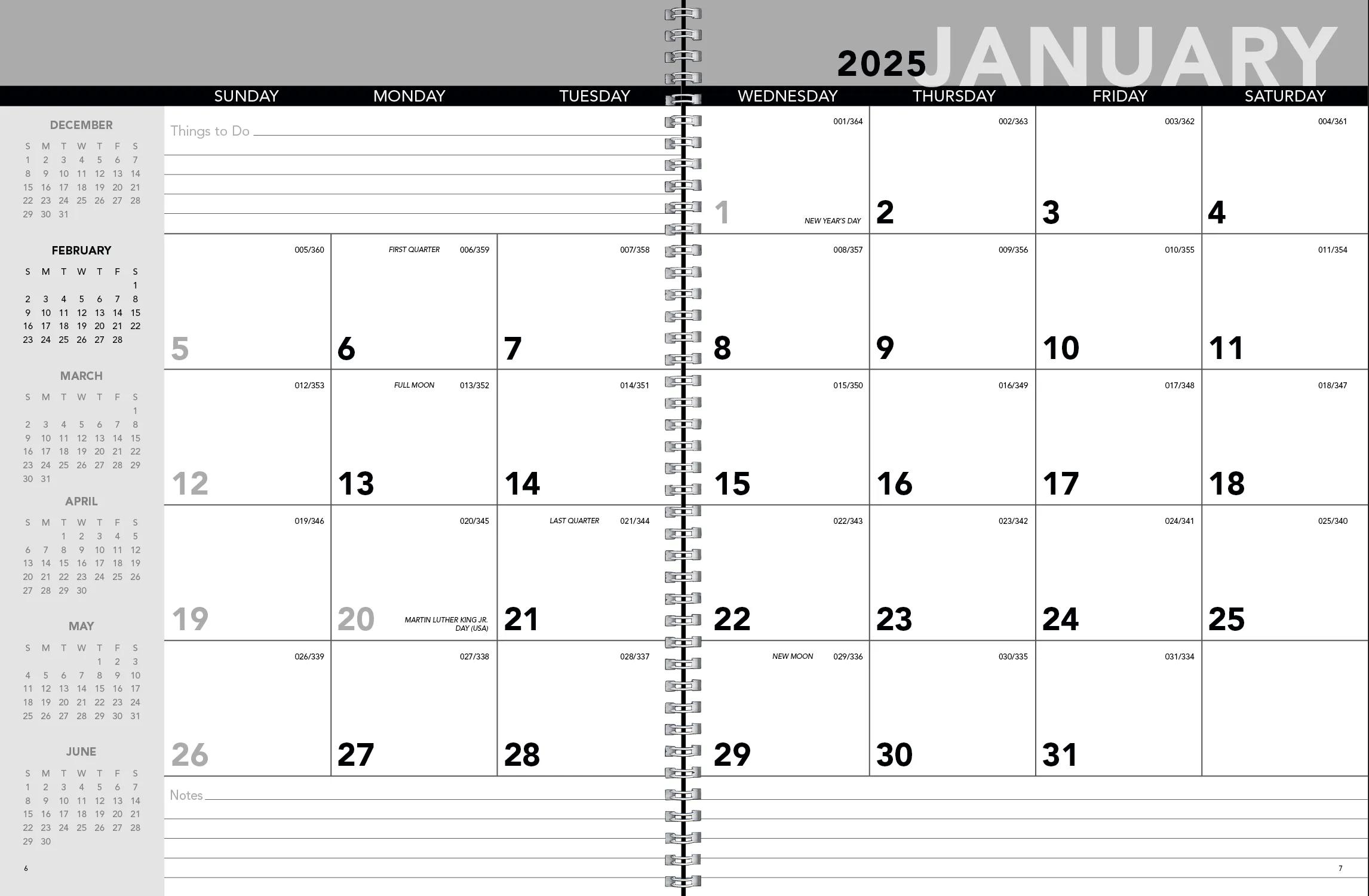 Standard Year Desk Planner with Custom Cover 9 of 18