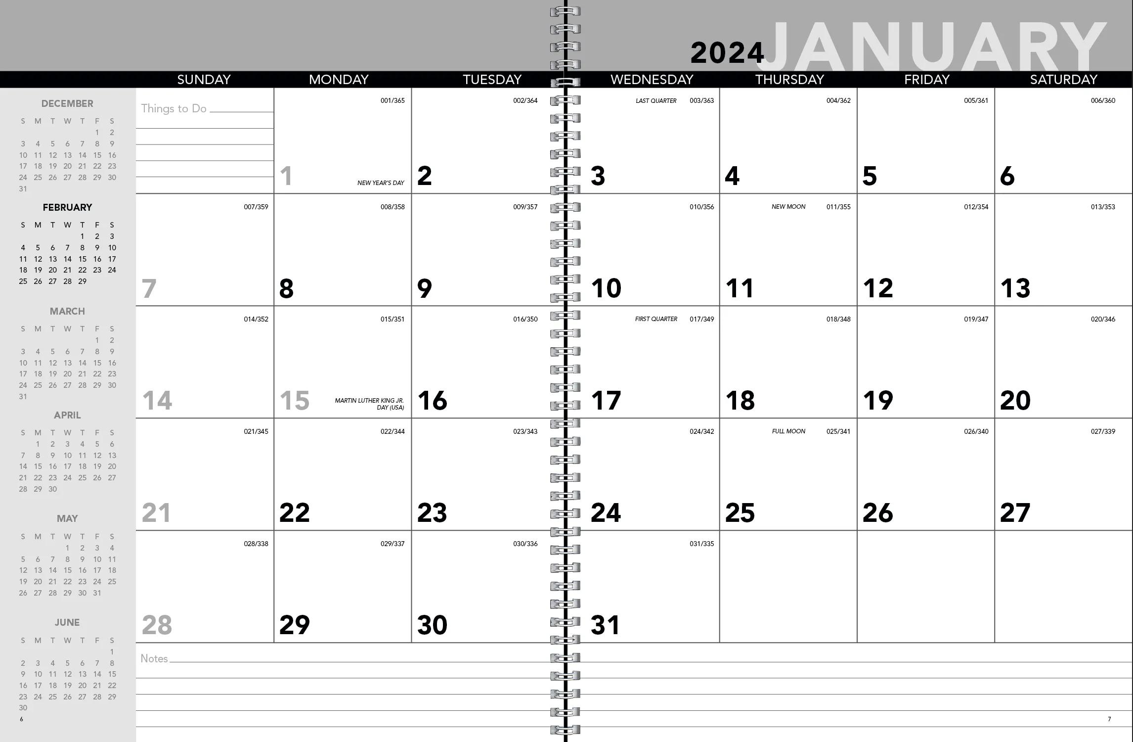 Standard Year Desk Planner with Custom Cover 14 of 18