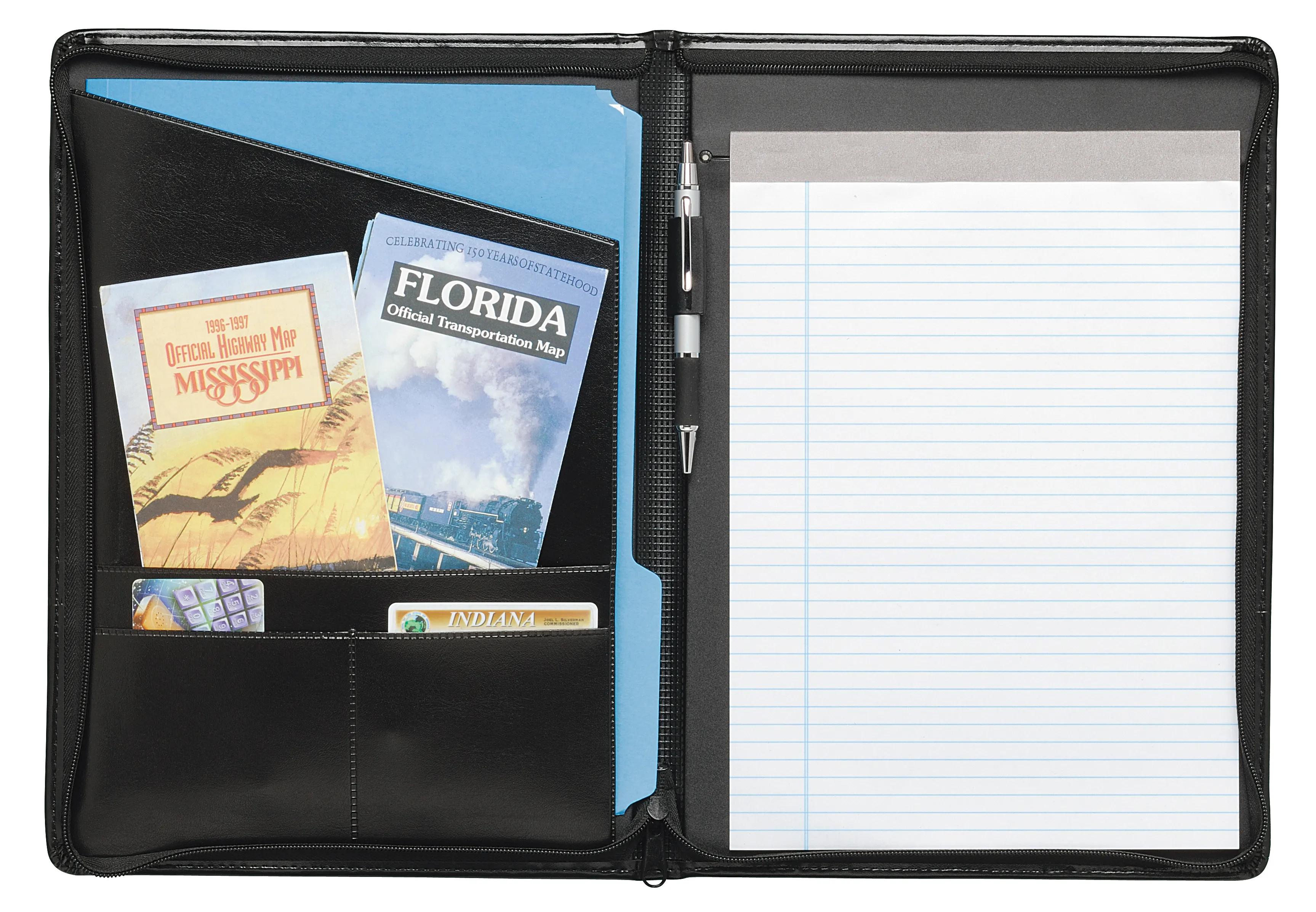 Script Zippered Padfolio 5 of 8