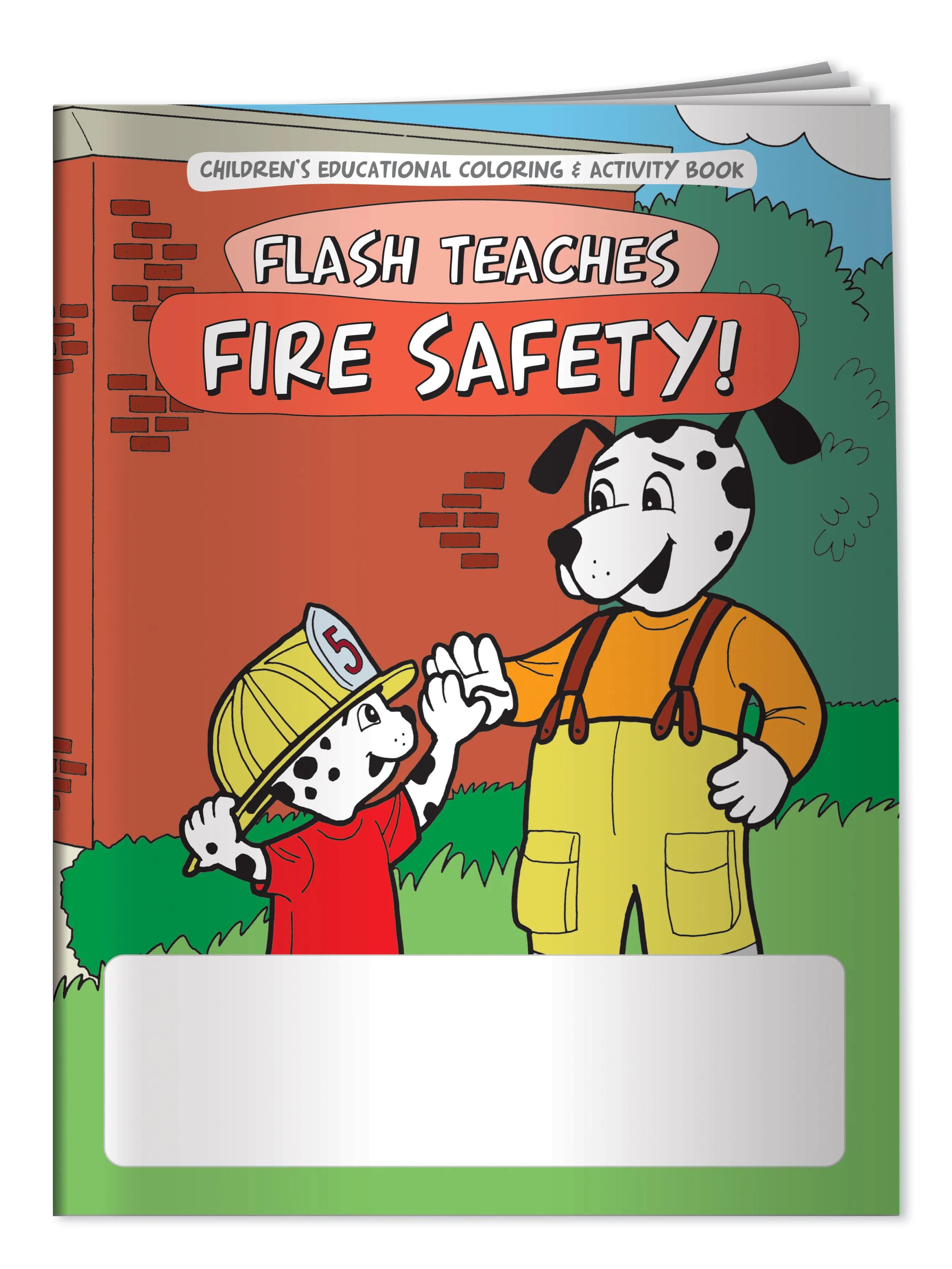Coloring Book: Flash Teaches Fire Safety 2 of 4
