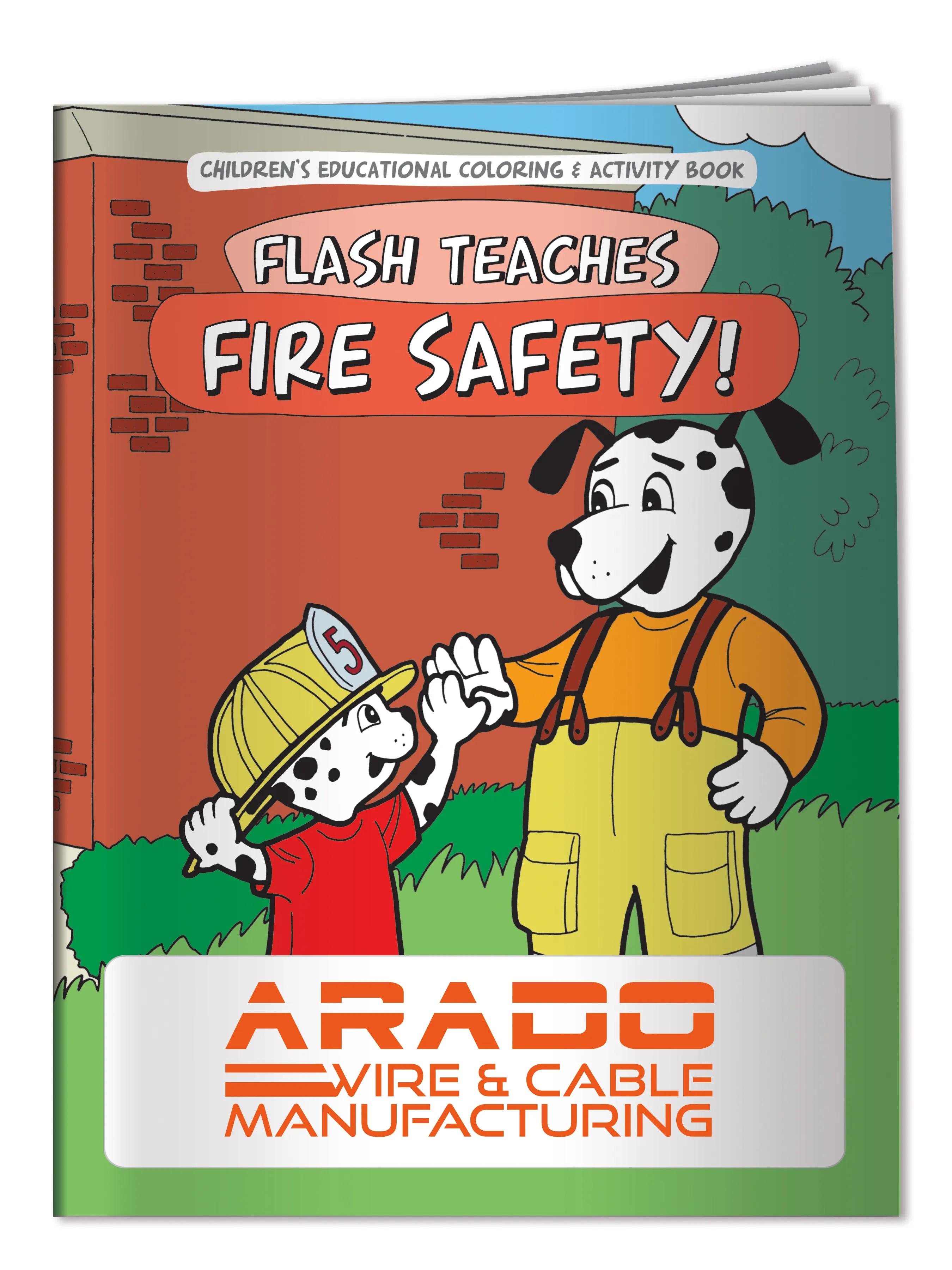 Coloring Book: Flash Teaches Fire Safety 4 of 4