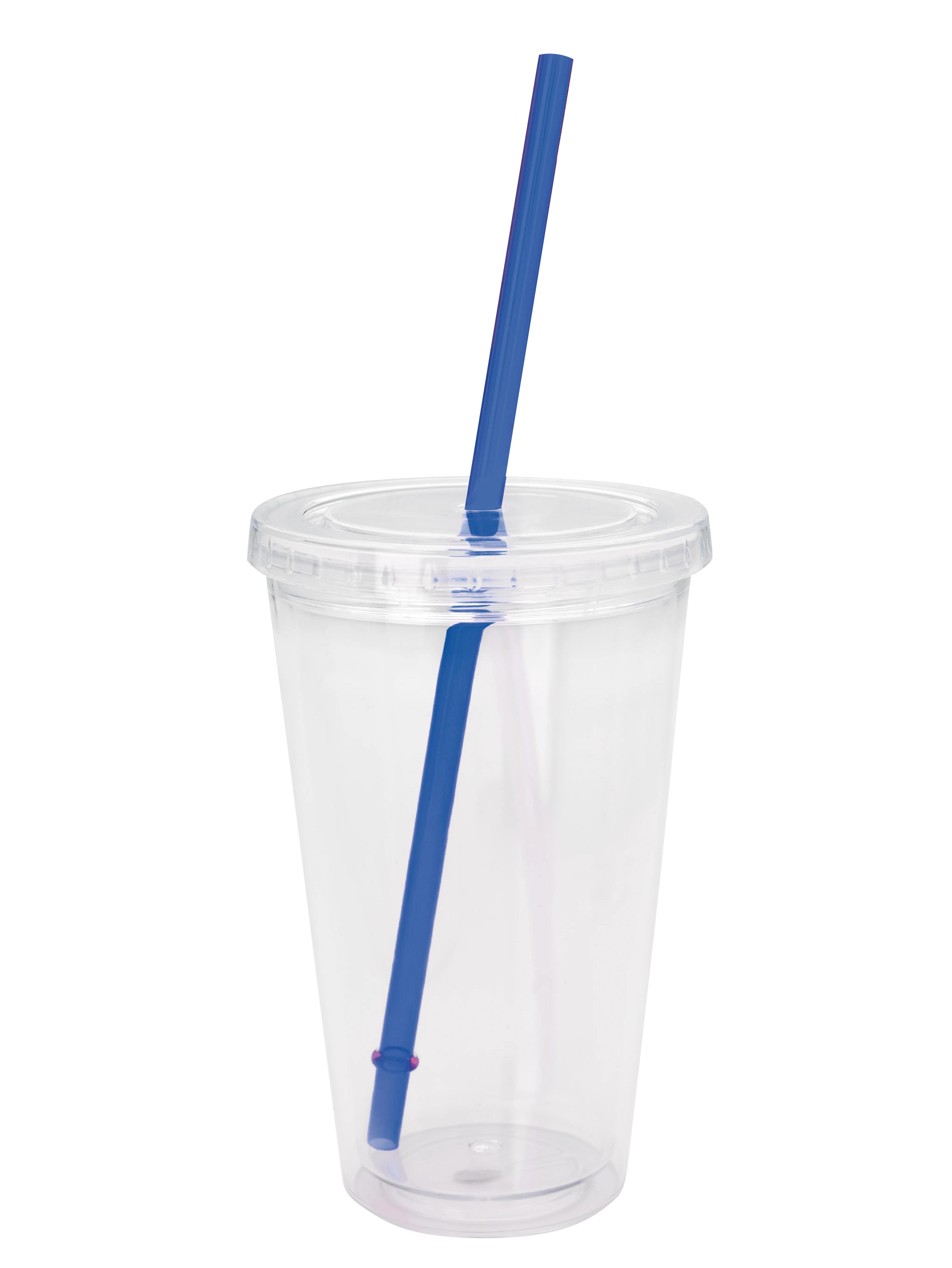 Clear Tumbler with Colored Lid - 18 oz. 2 of 62