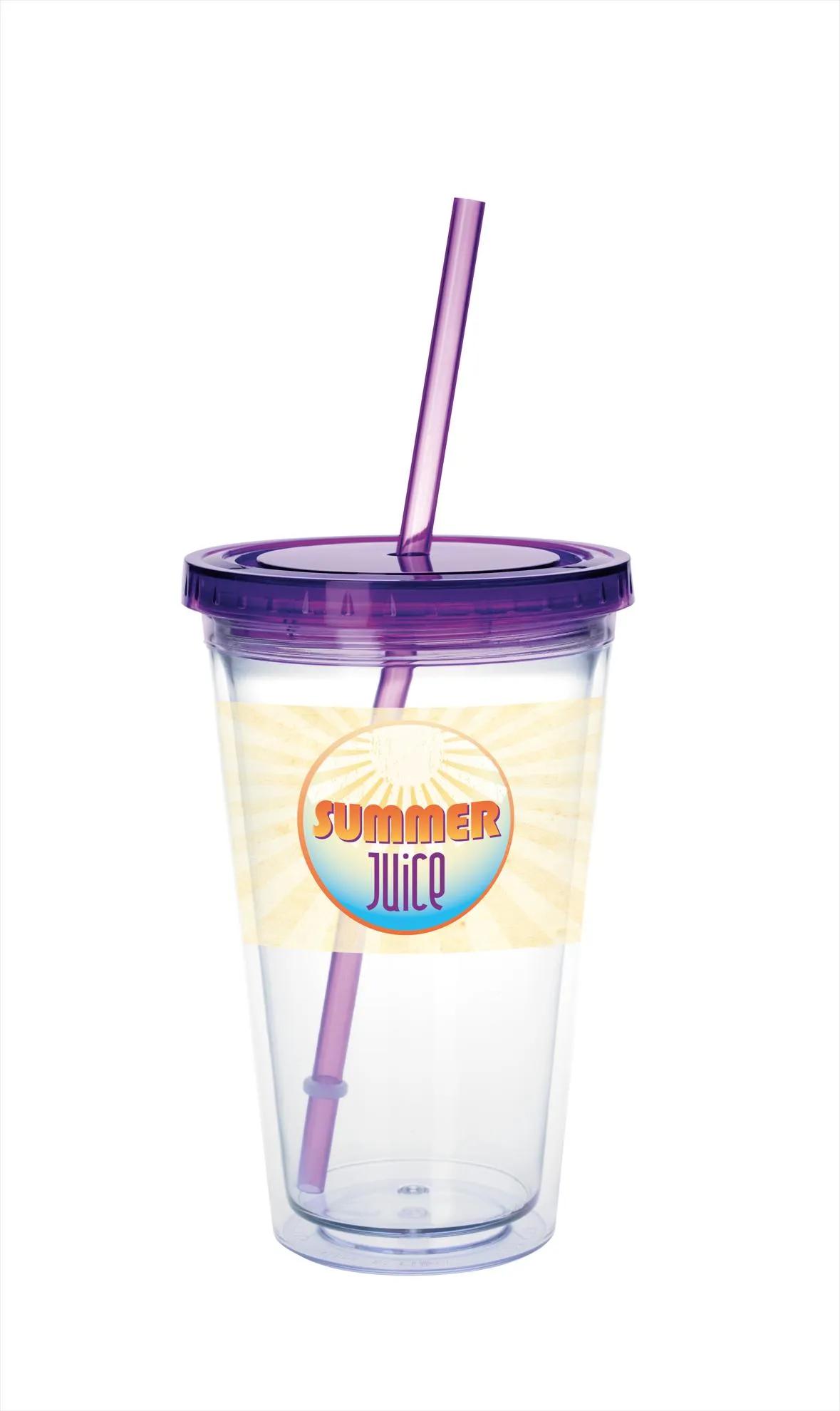 Clear Tumbler with Colored Lid - 18 oz. 15 of 62