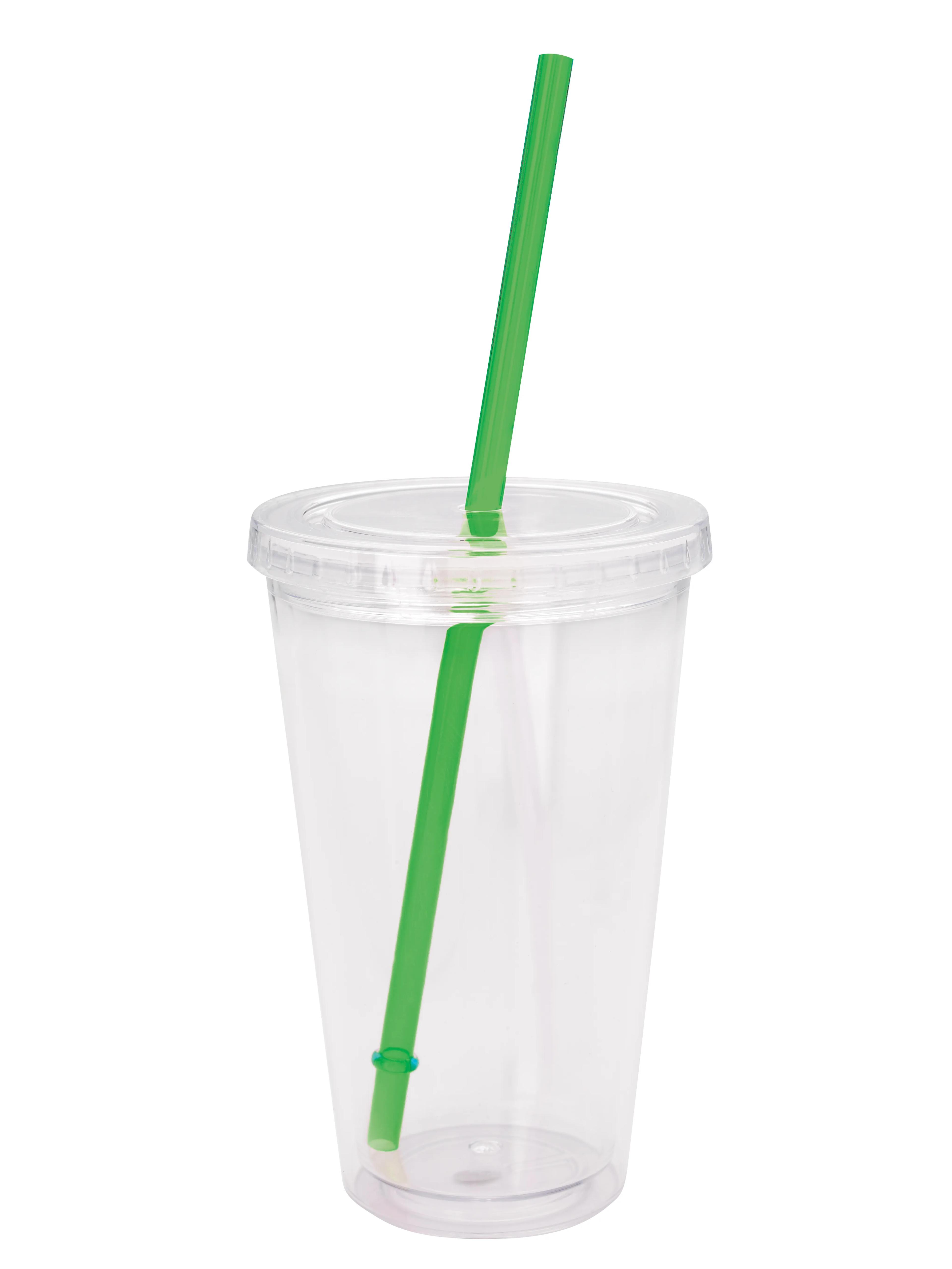 Clear Tumbler with Colored Lid - 18 oz. 3 of 62