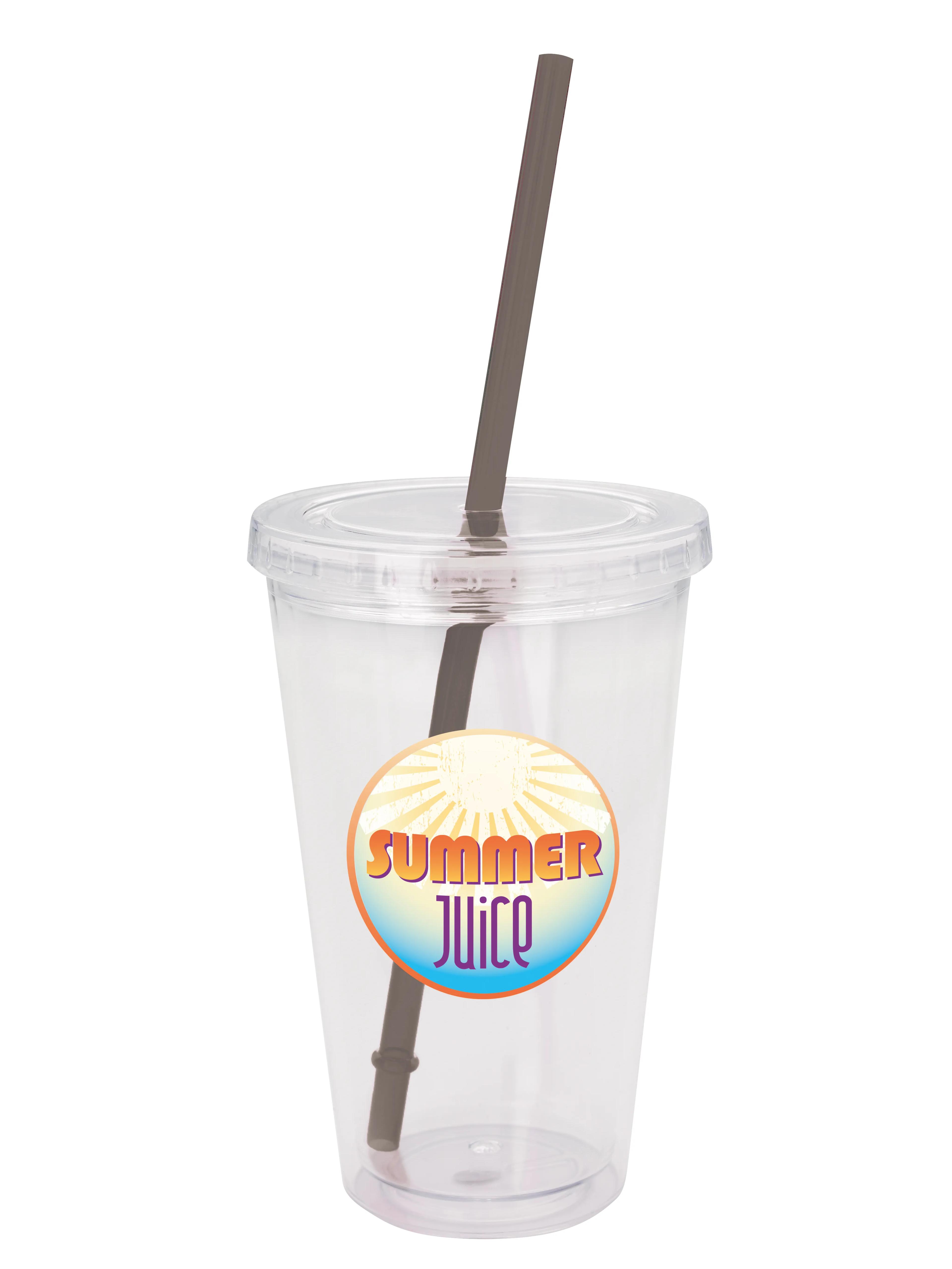 Clear Tumbler with Colored Lid - 18 oz. 51 of 62
