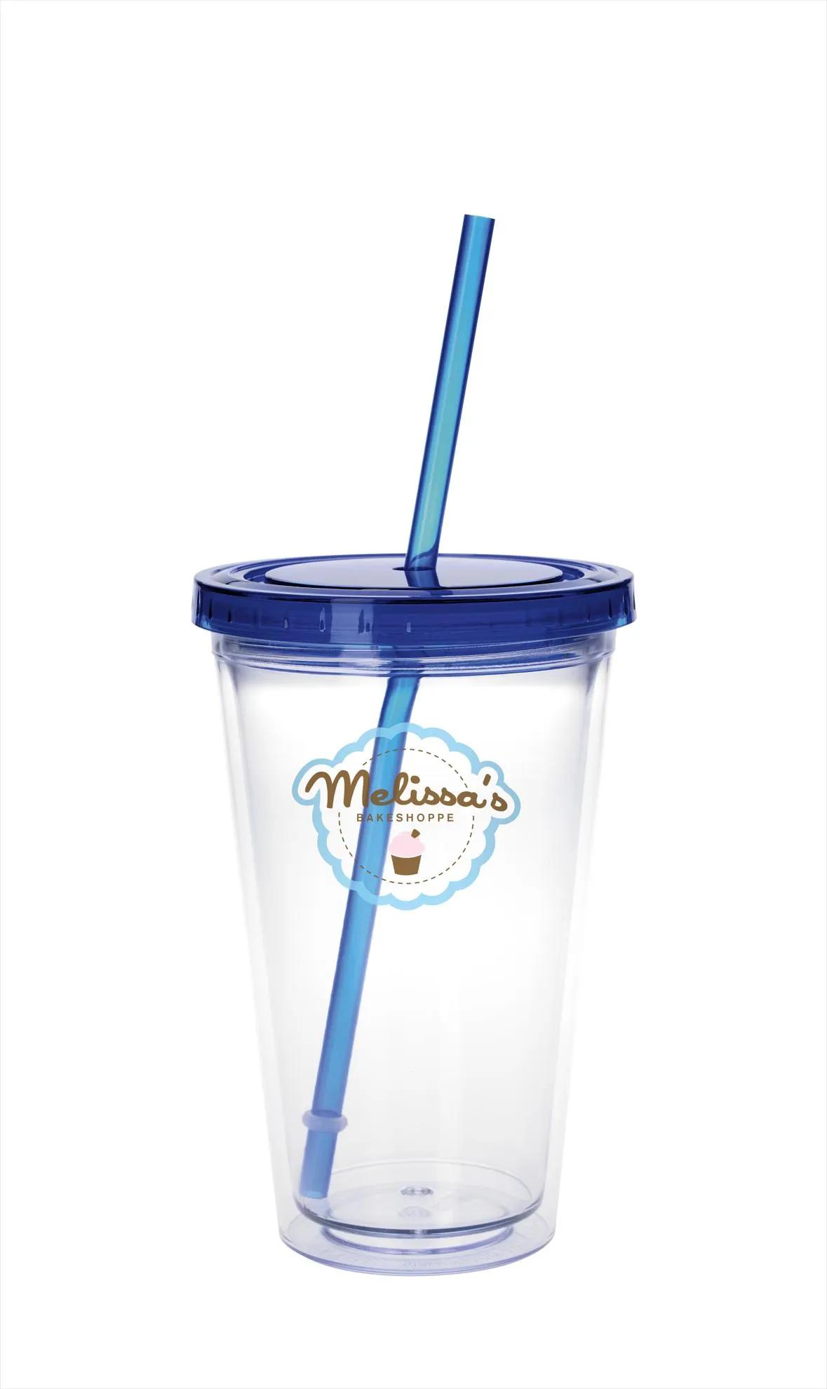Clear Tumbler with Colored Lid - 18 oz. 6 of 62