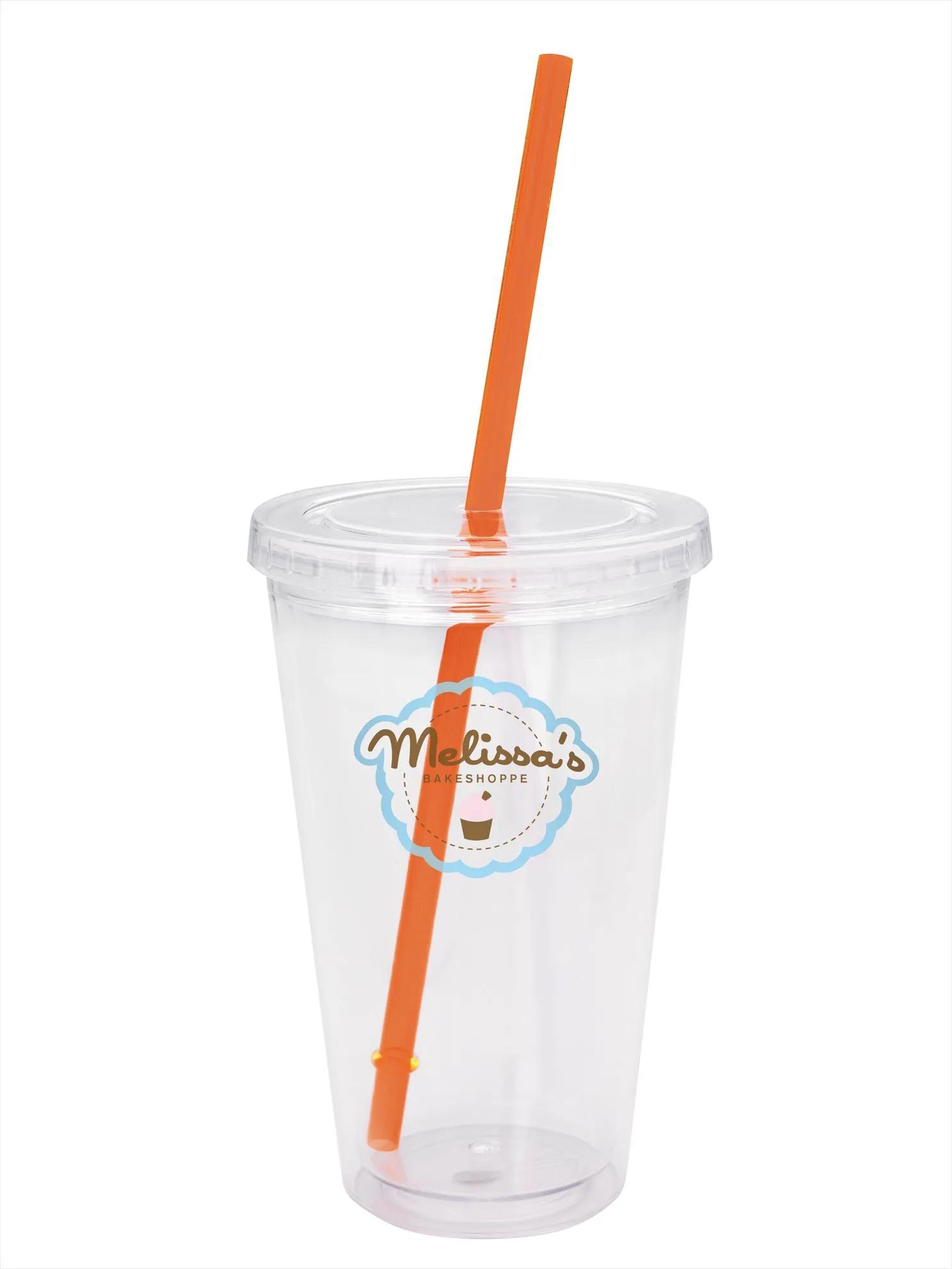Clear Tumbler with Colored Lid - 18 oz. 27 of 62