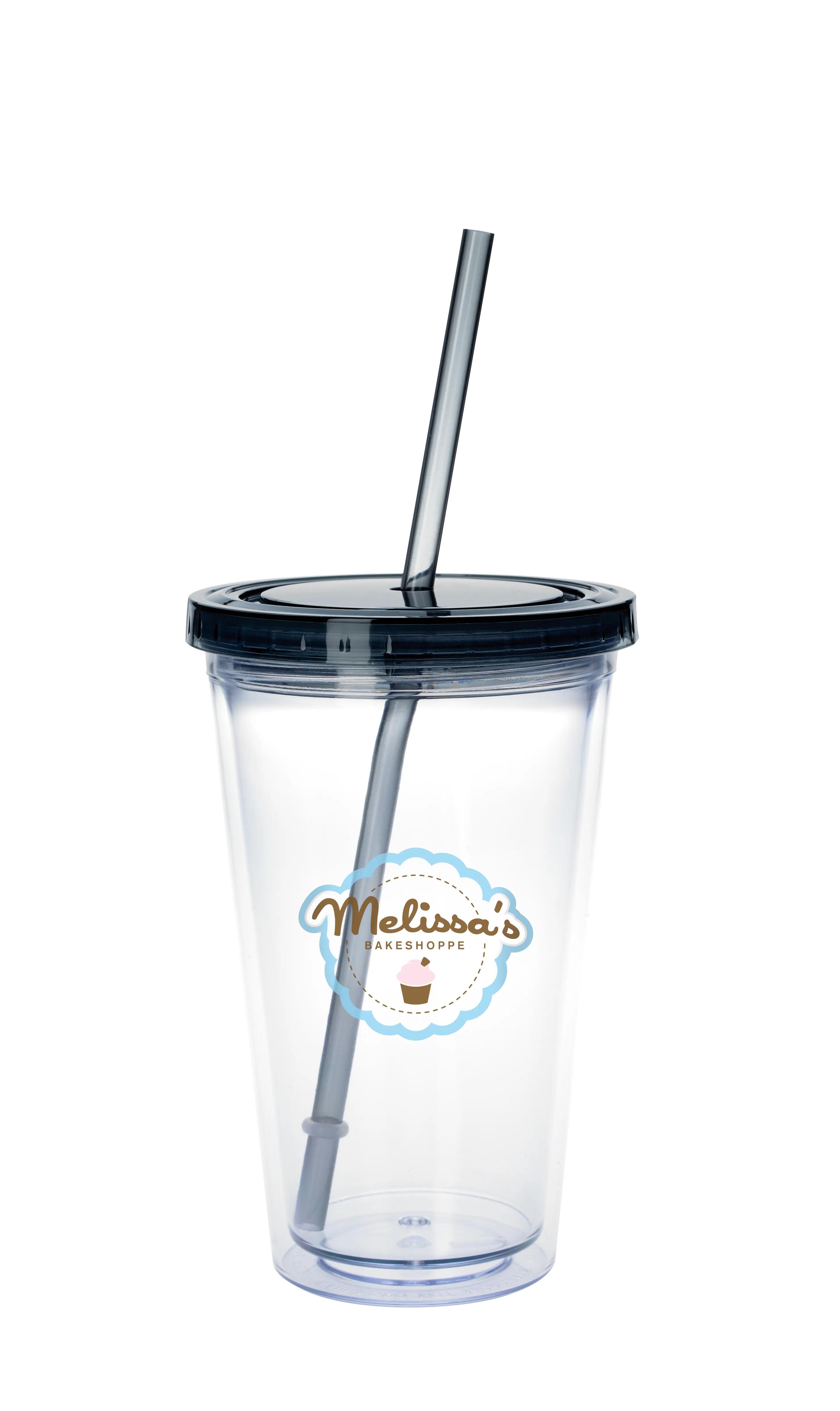 Clear Tumbler with Colored Lid - 18 oz. 60 of 62
