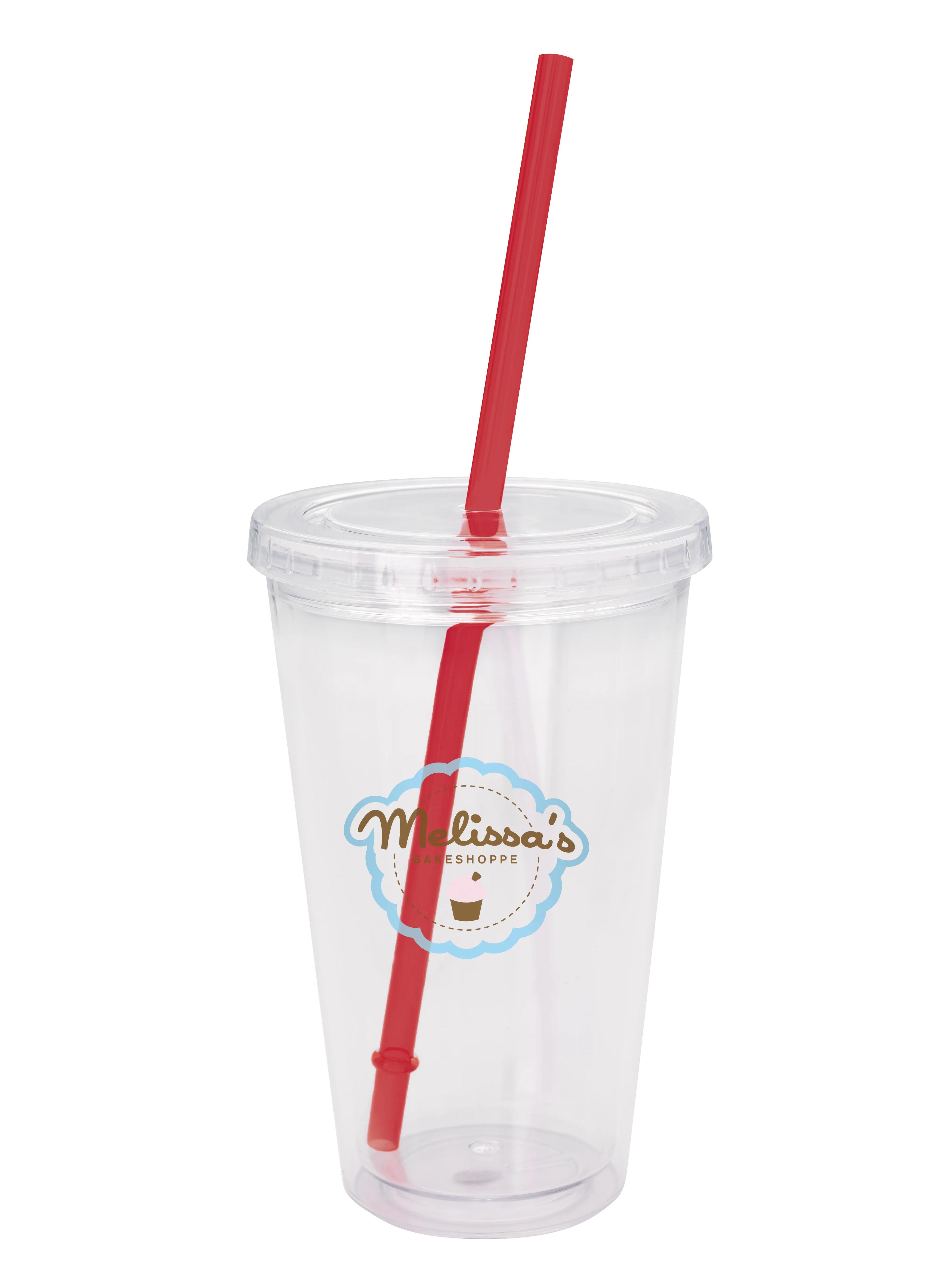 Clear Tumbler with Colored Lid - 18 oz. 48 of 62