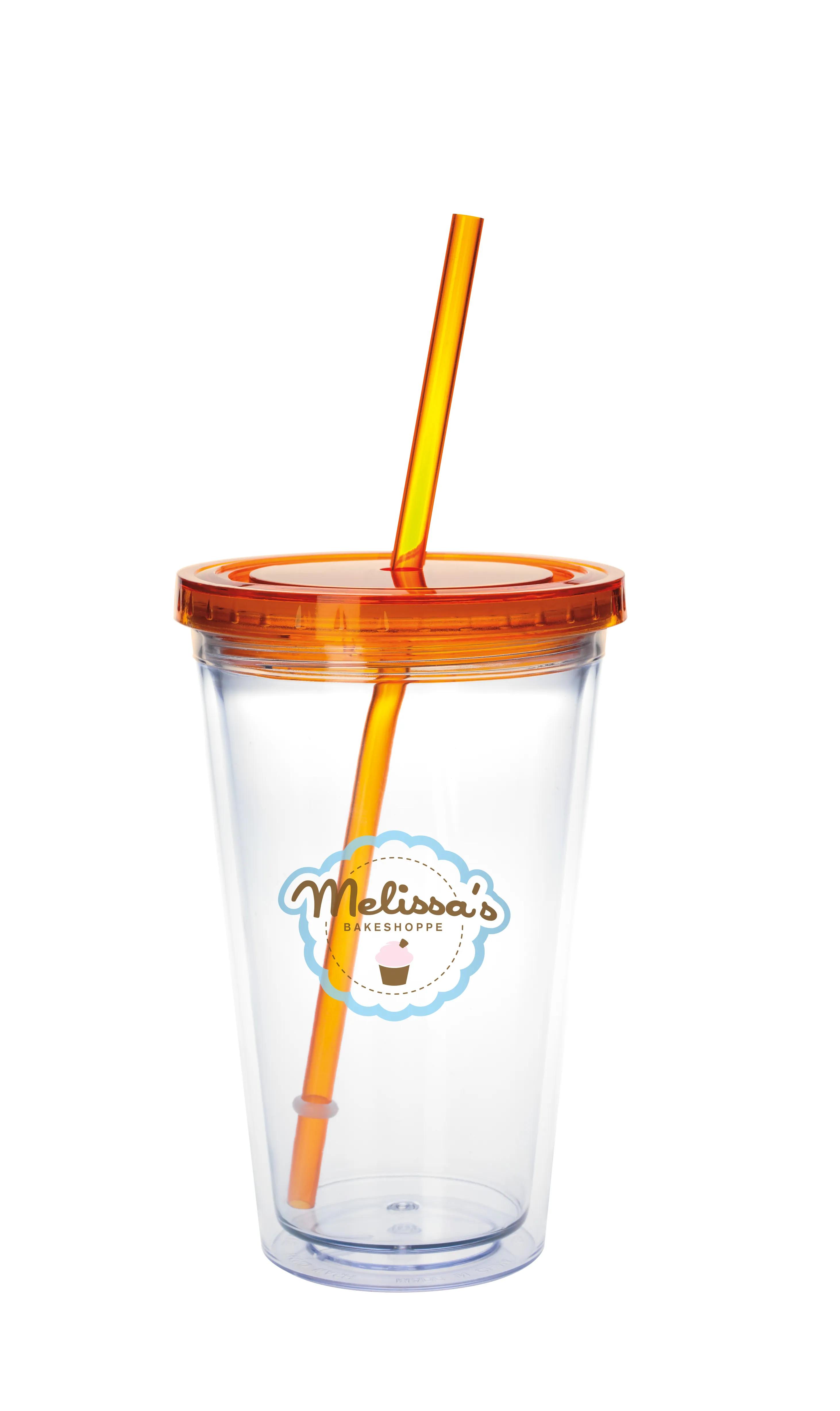 Clear Tumbler with Colored Lid - 18 oz. 61 of 62