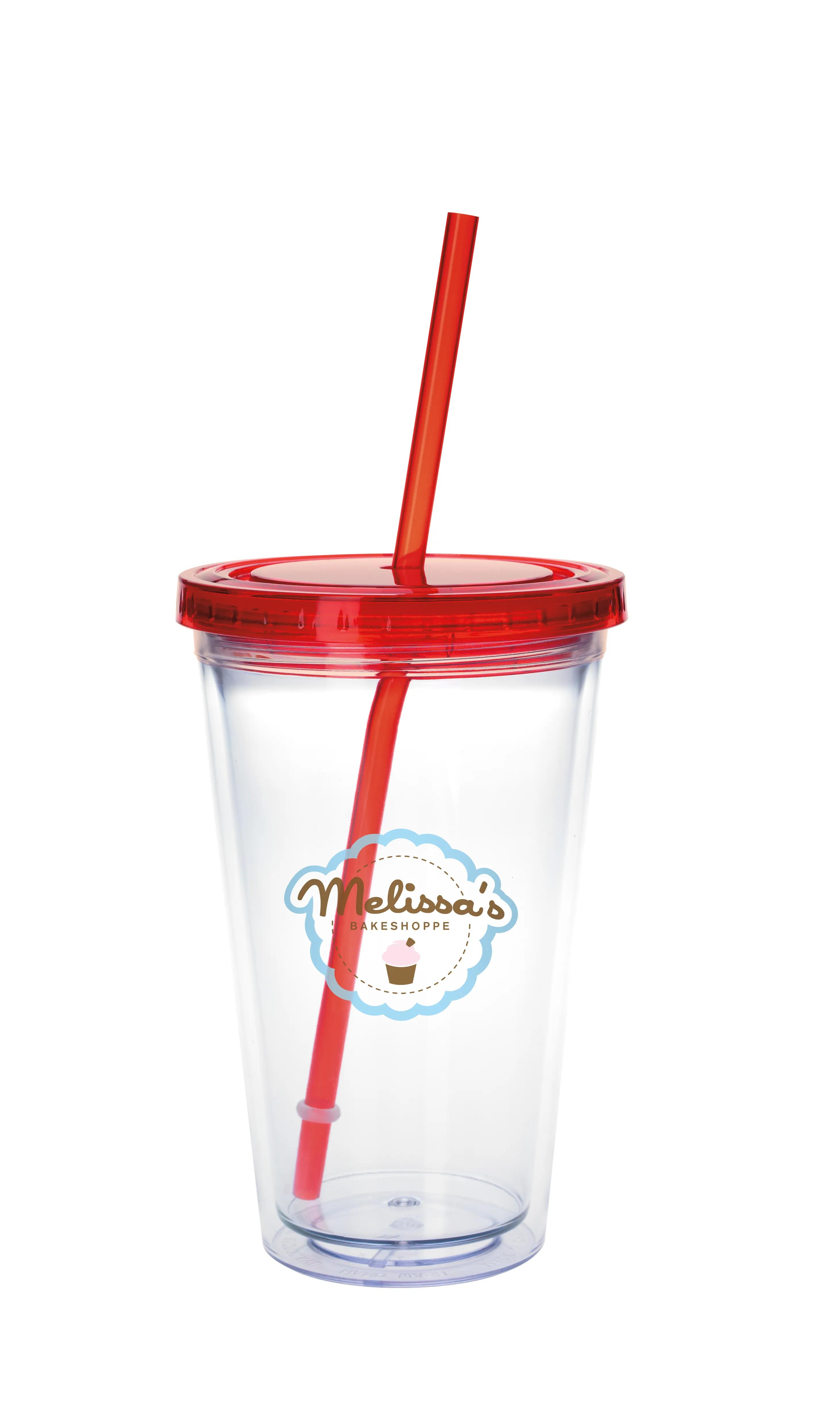 Clear Tumbler with Colored Lid - 18 oz. 44 of 62