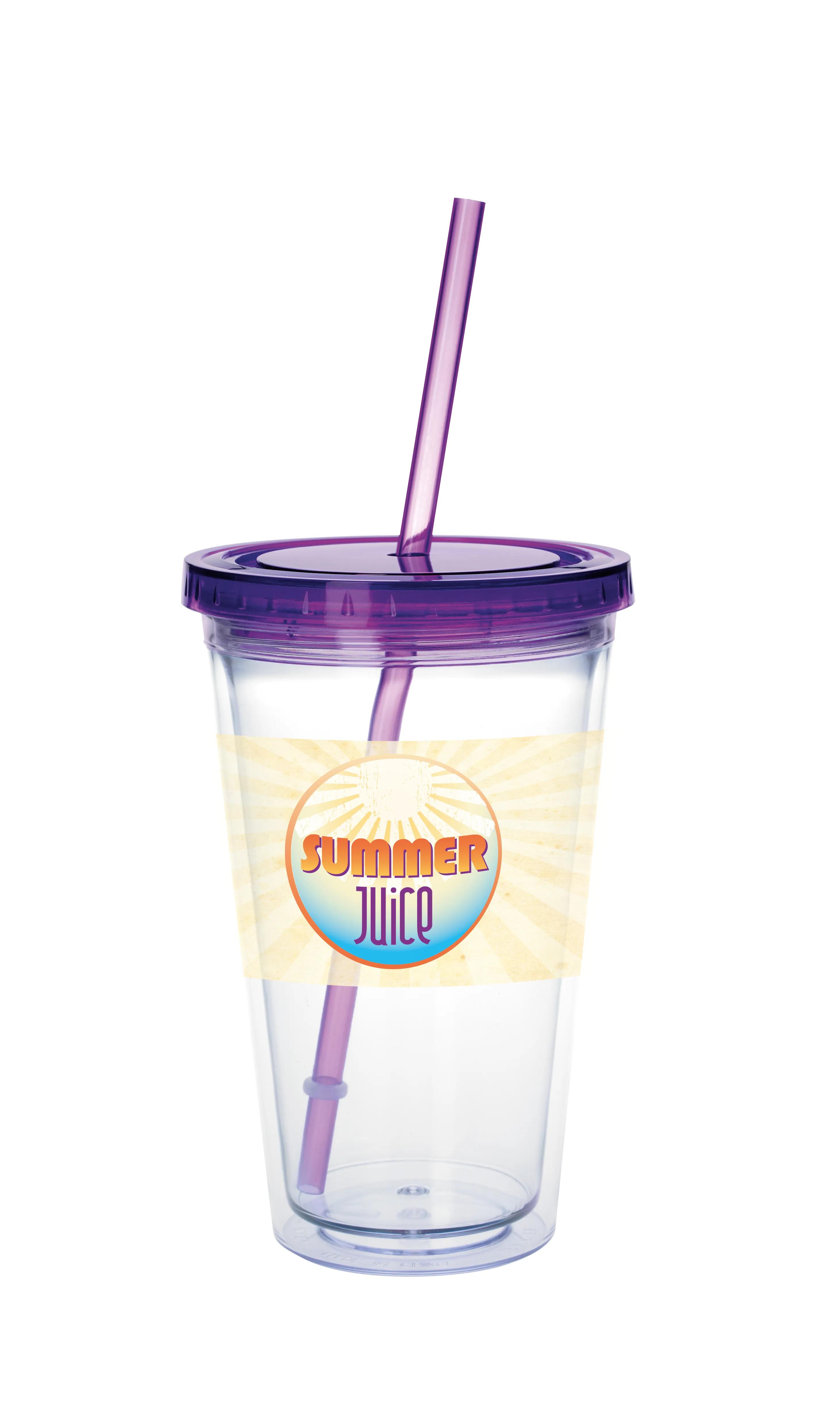Clear Tumbler with Colored Lid - 18 oz. 57 of 62