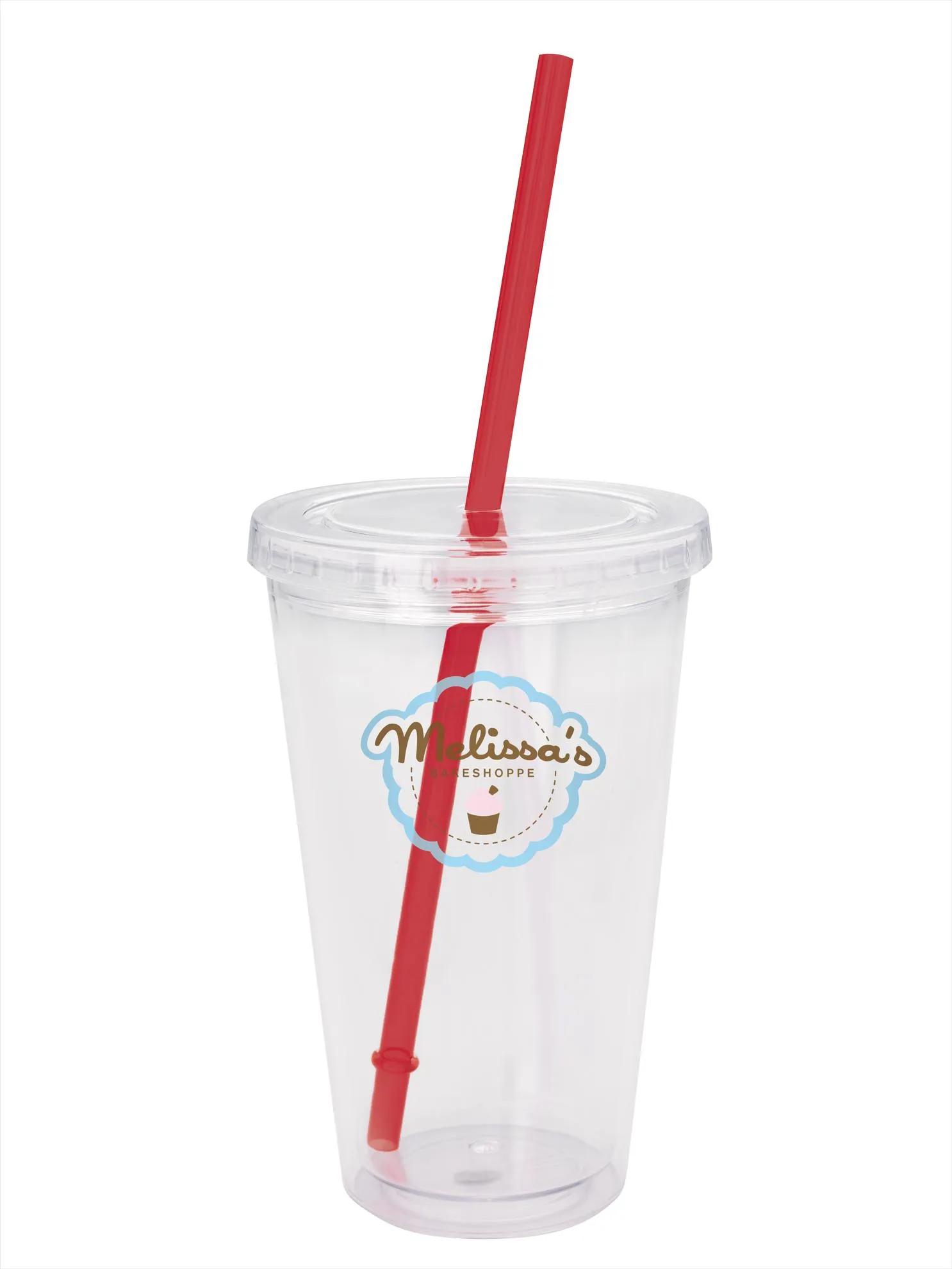 Clear Tumbler with Colored Lid - 18 oz. 16 of 62