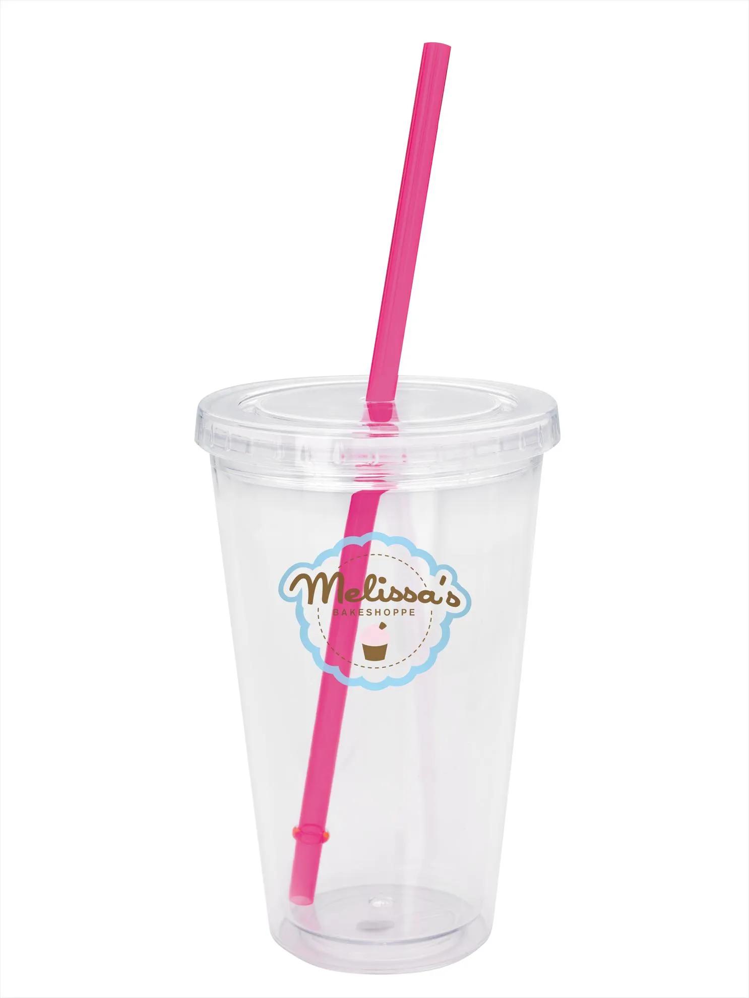 Clear Tumbler with Colored Lid - 18 oz. 12 of 62