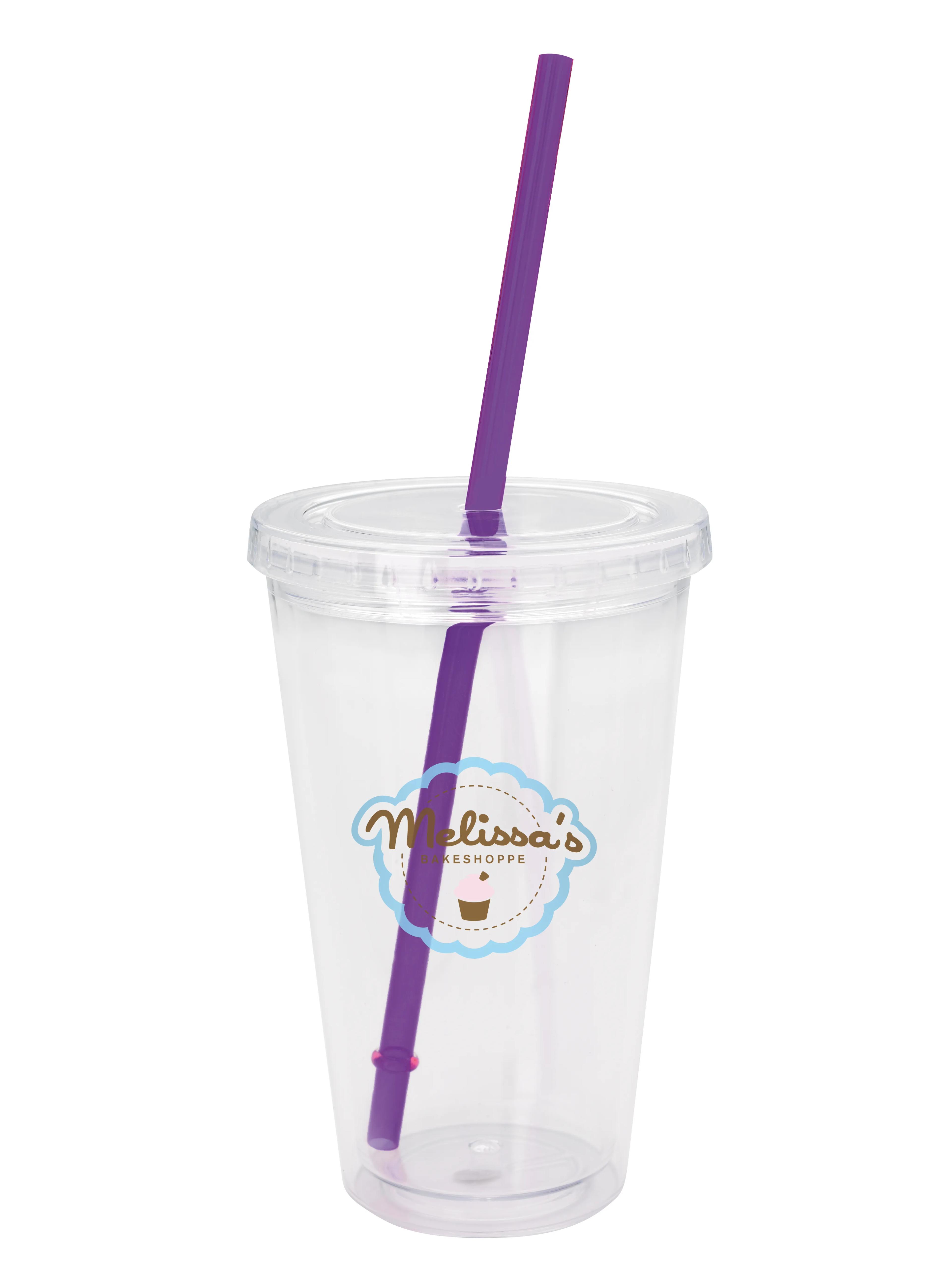 Clear Tumbler with Colored Lid - 18 oz. 47 of 62