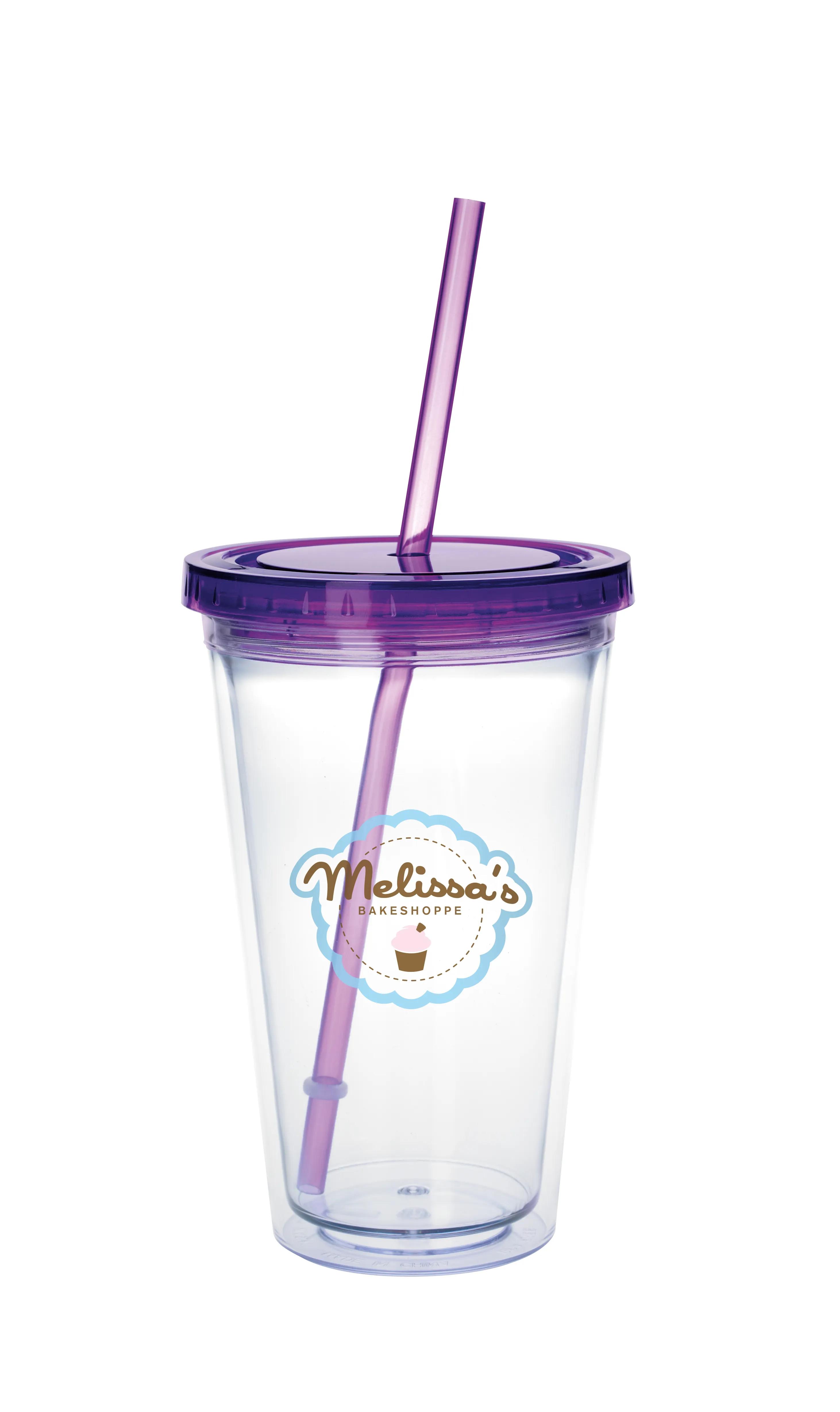 Clear Tumbler with Colored Lid - 18 oz. 41 of 62