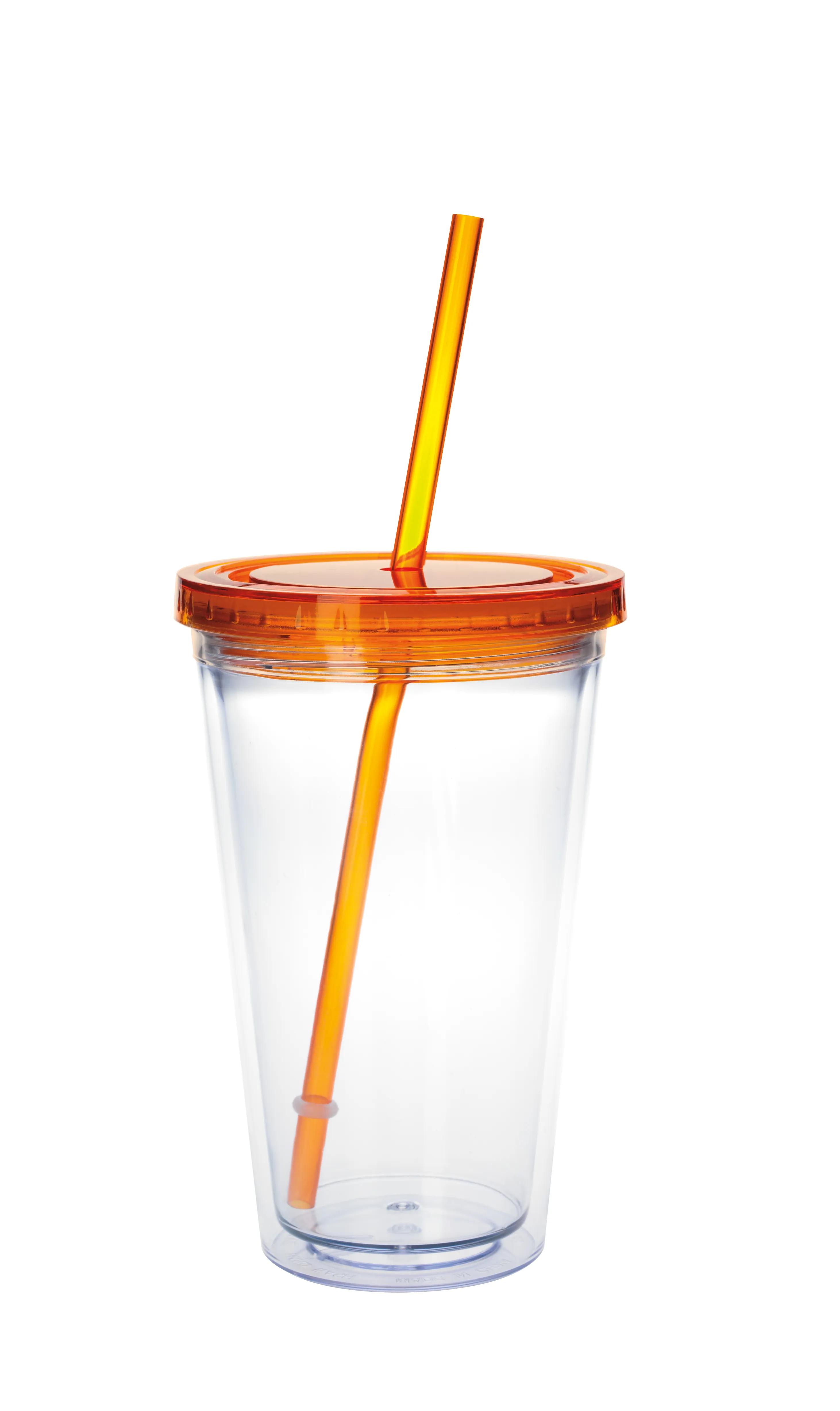 Clear Tumbler with Colored Lid - 18 oz. 36 of 62