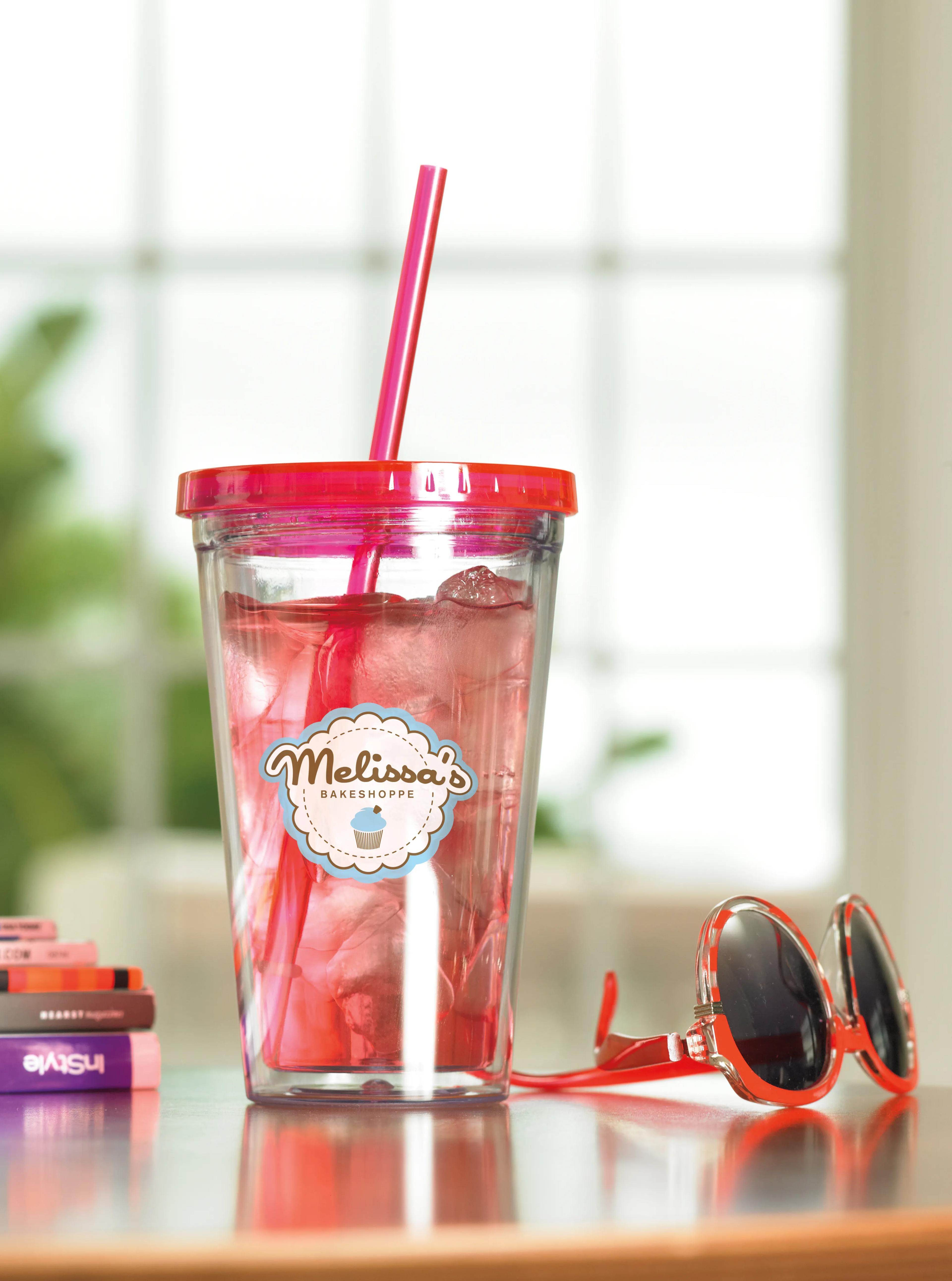 Clear Tumbler with Colored Lid - 18 oz. 61 of 62