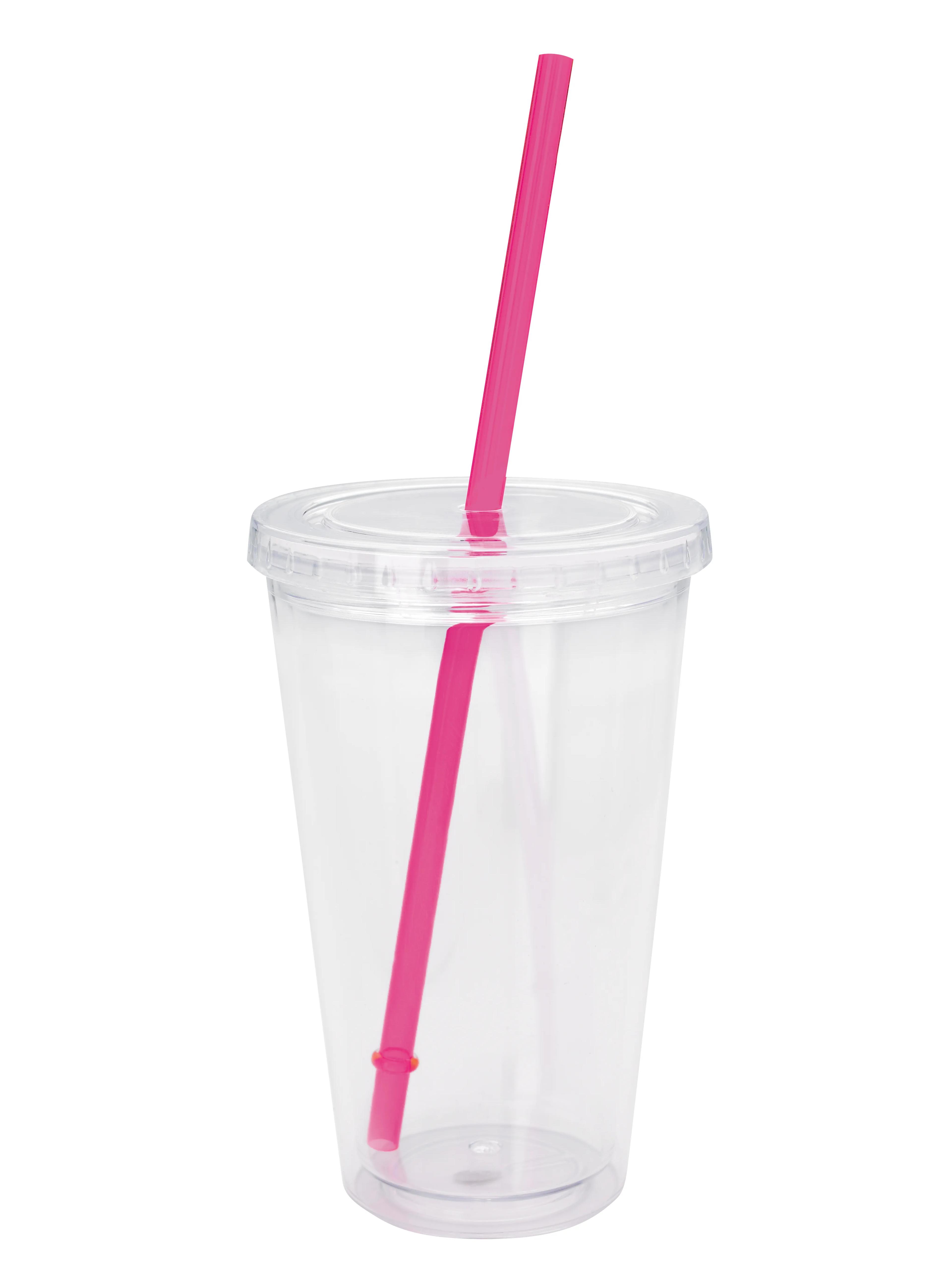 Clear Tumbler with Colored Lid - 18 oz. 40 of 62