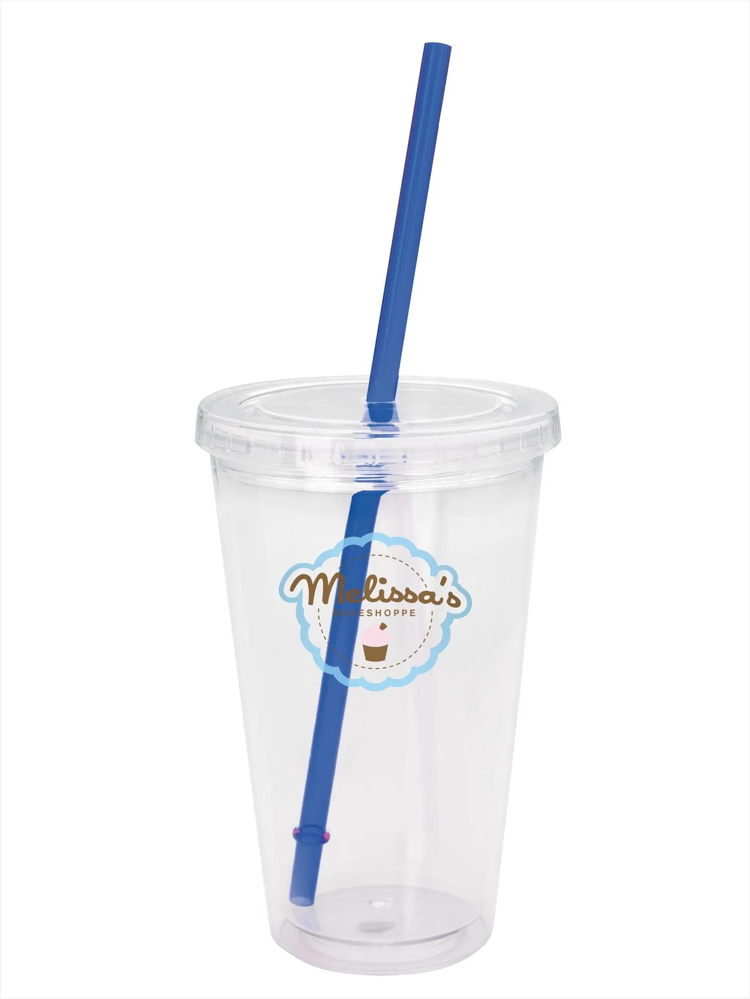 Clear Tumbler with Colored Lid - 18 oz. 24 of 62