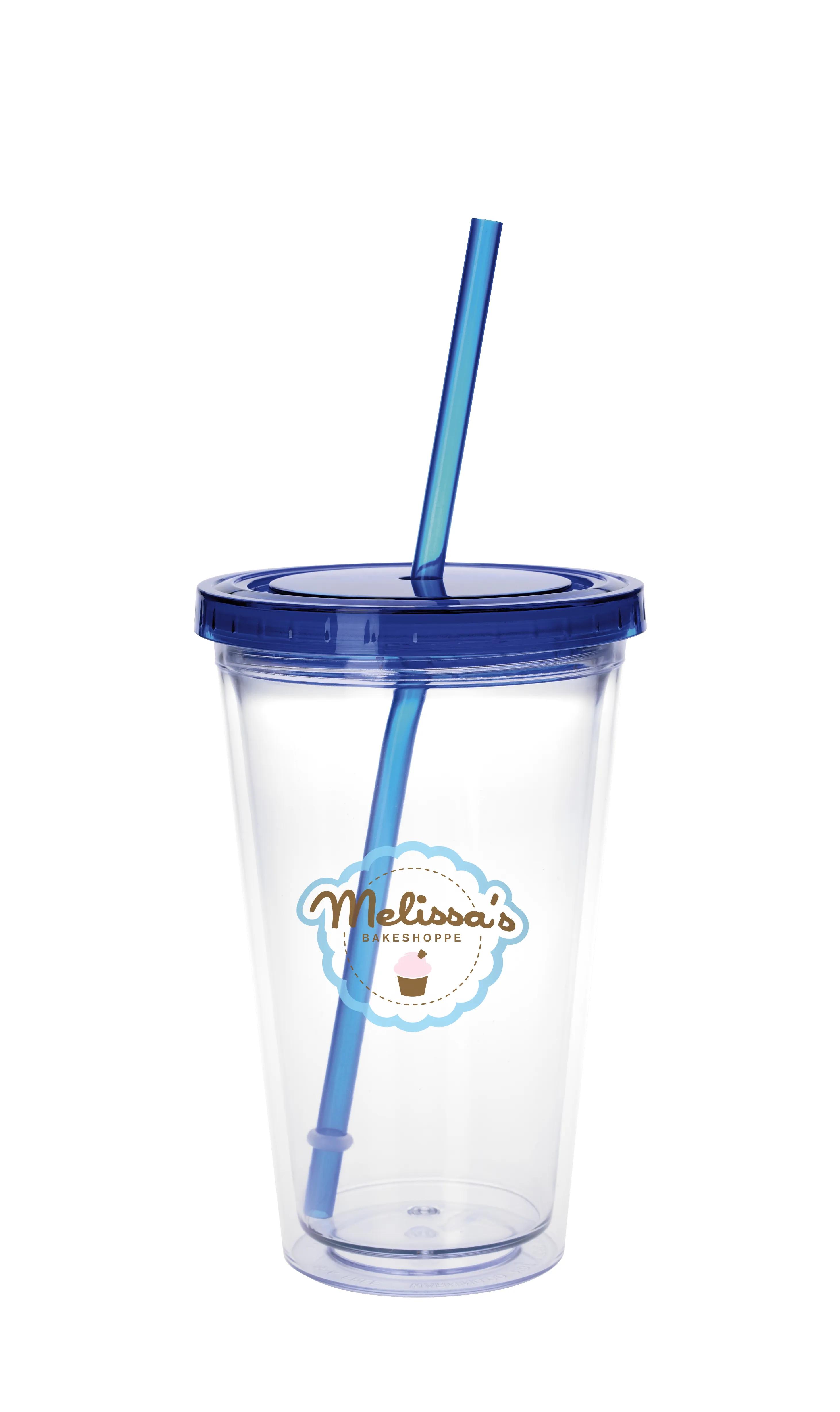 Clear Tumbler with Colored Lid - 18 oz. 49 of 62