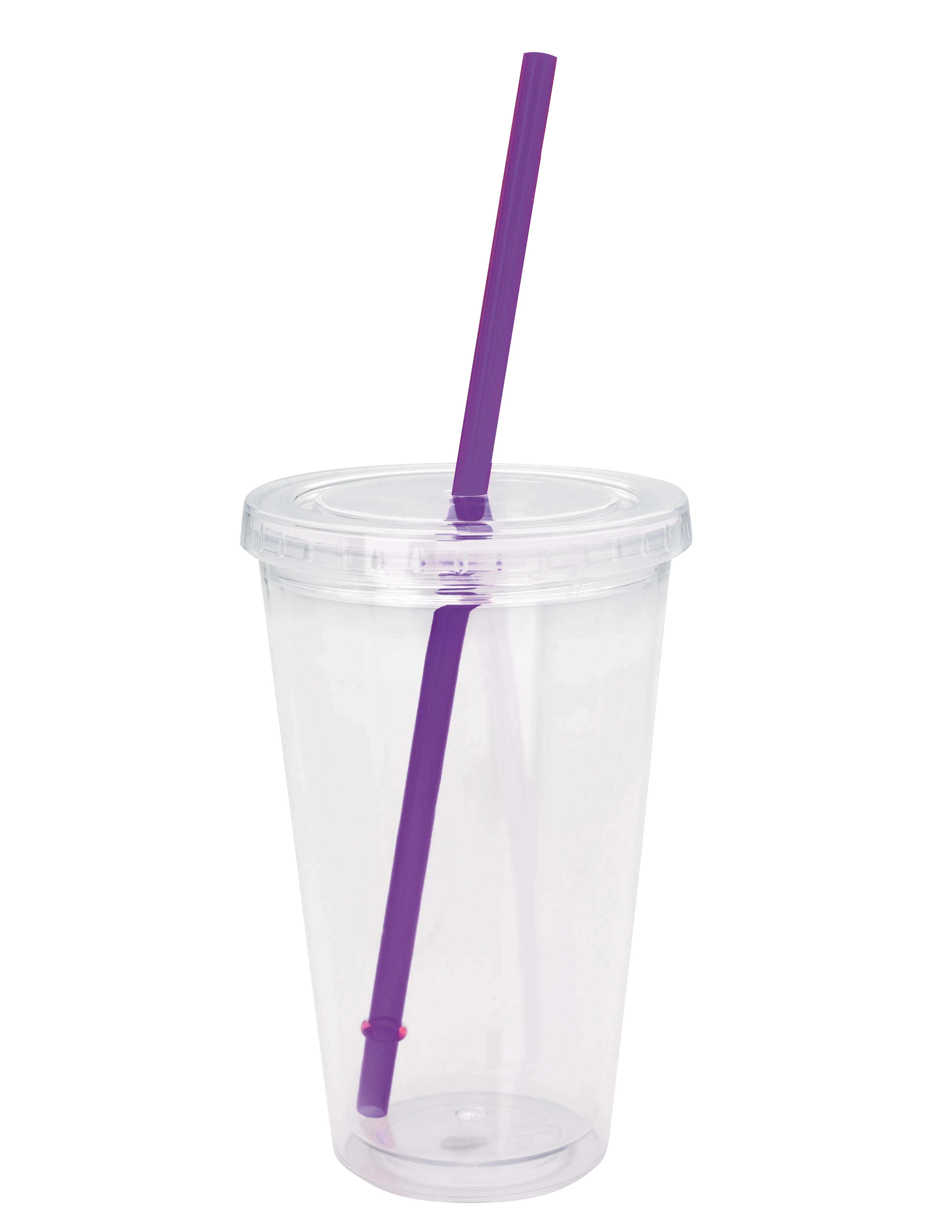 Clear Tumbler with Colored Lid - 18 oz. 32 of 62