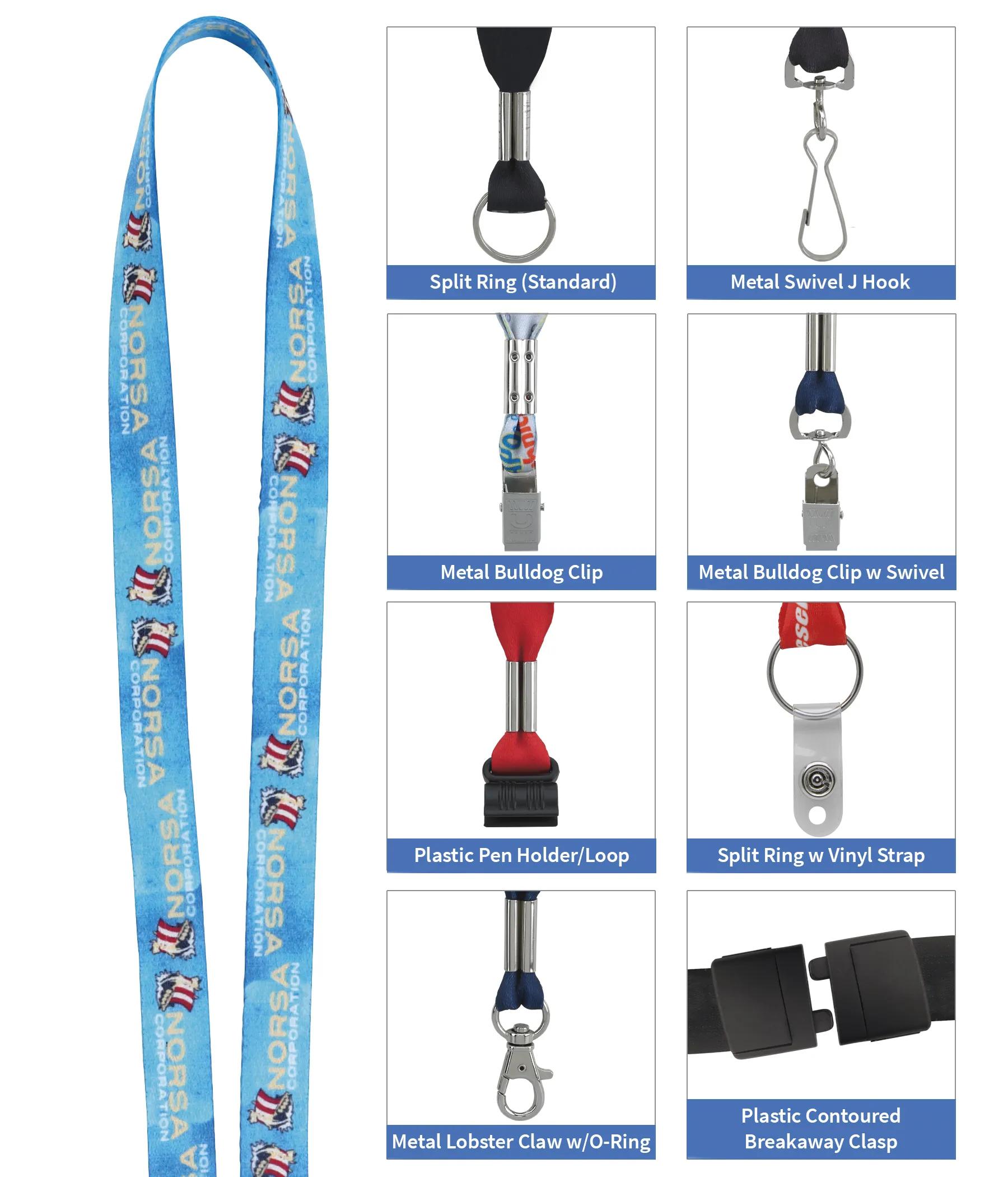 1/2" RPET 'Fine Print' Lanyard 2 of 28