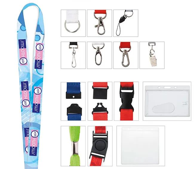 3/4" Polyester 4 Color Lanyard 2 of 21