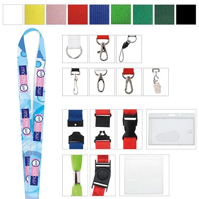 3/4" Polyester 4 Color Lanyard 1 of 21