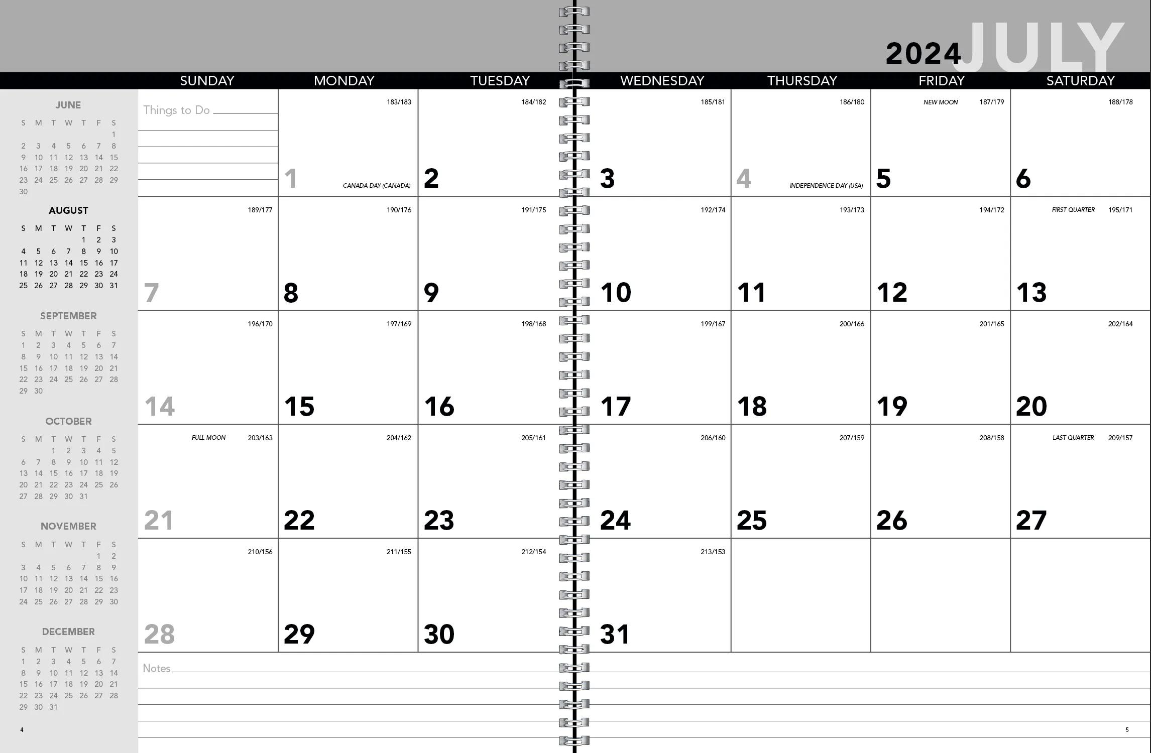 Academic Year Desk Planner with Custom Cover 9 of 18