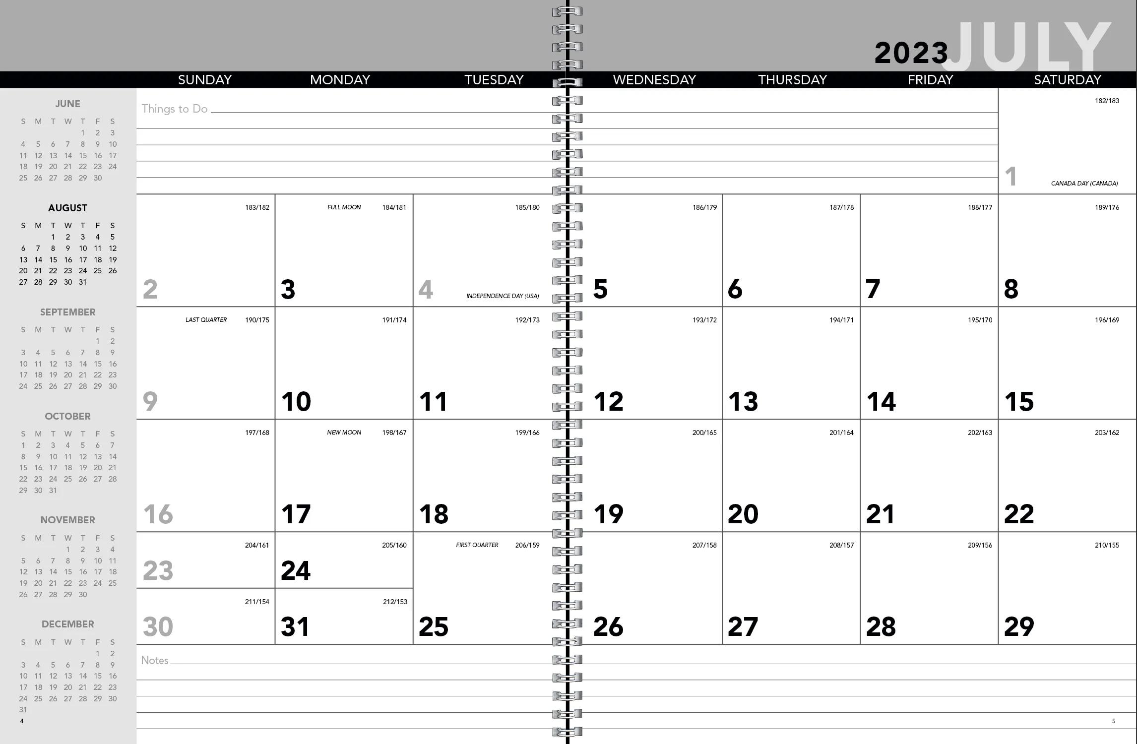 Academic Year Desk Planner with Custom Cover 14 of 18