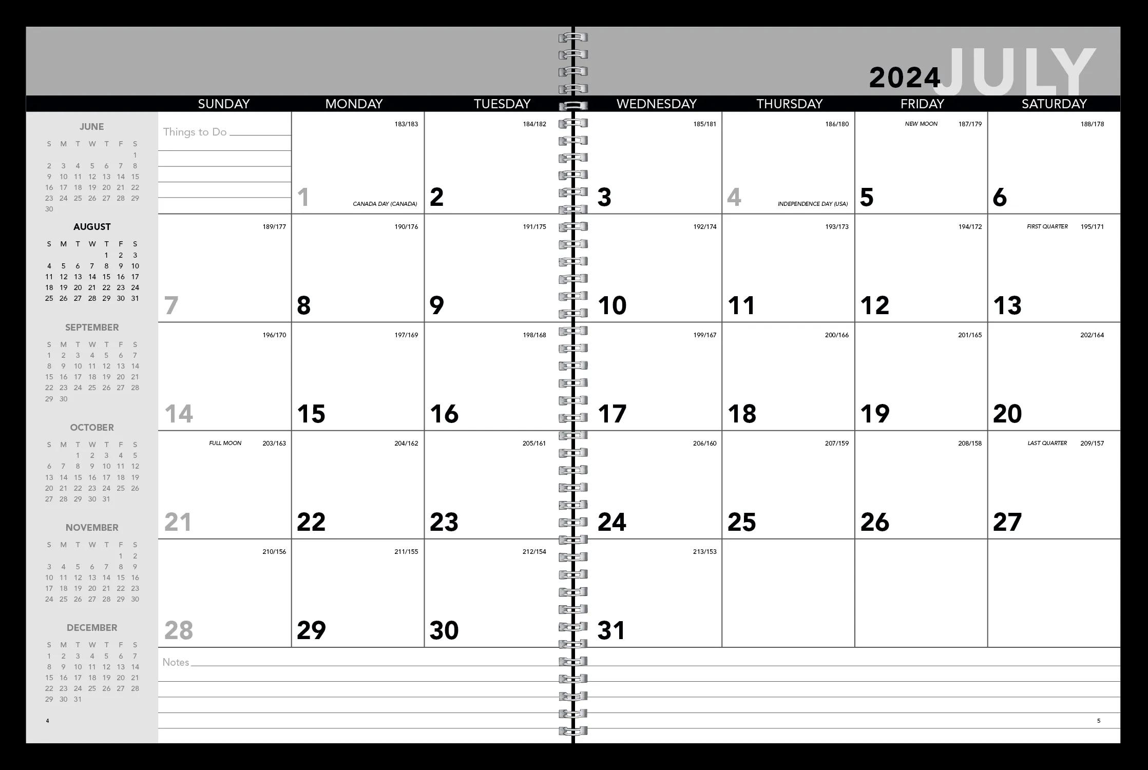 Academic Year Desk Planner with Custom Cover 10 of 18