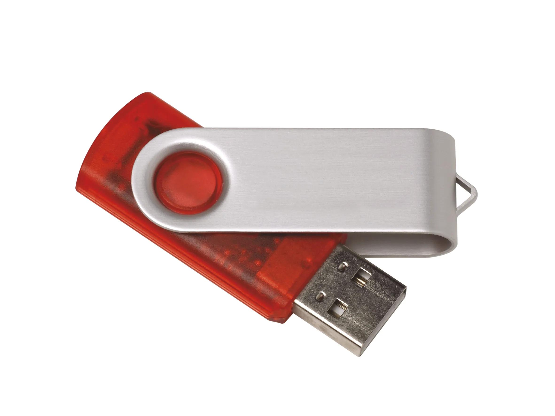 4 GB Translucent Folding USB 2.0 Flash Drive 2 of 9