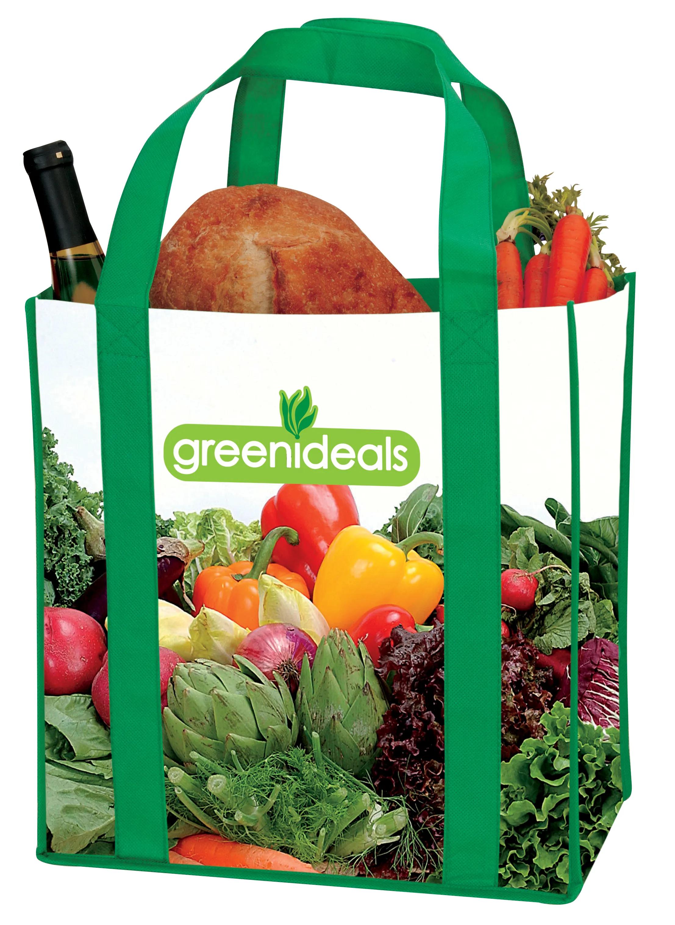 Universal Source® Laminated Non-Woven Grocery Tote 3 of 20