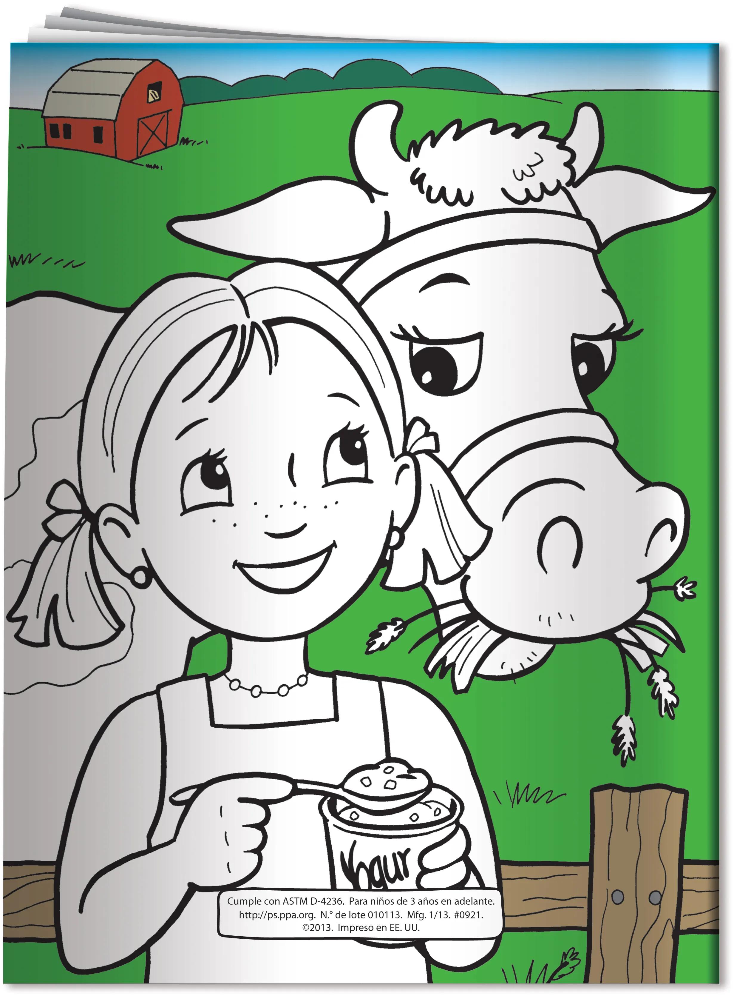 Coloring Book: Eat Healthy (Spanish) 3 of 4
