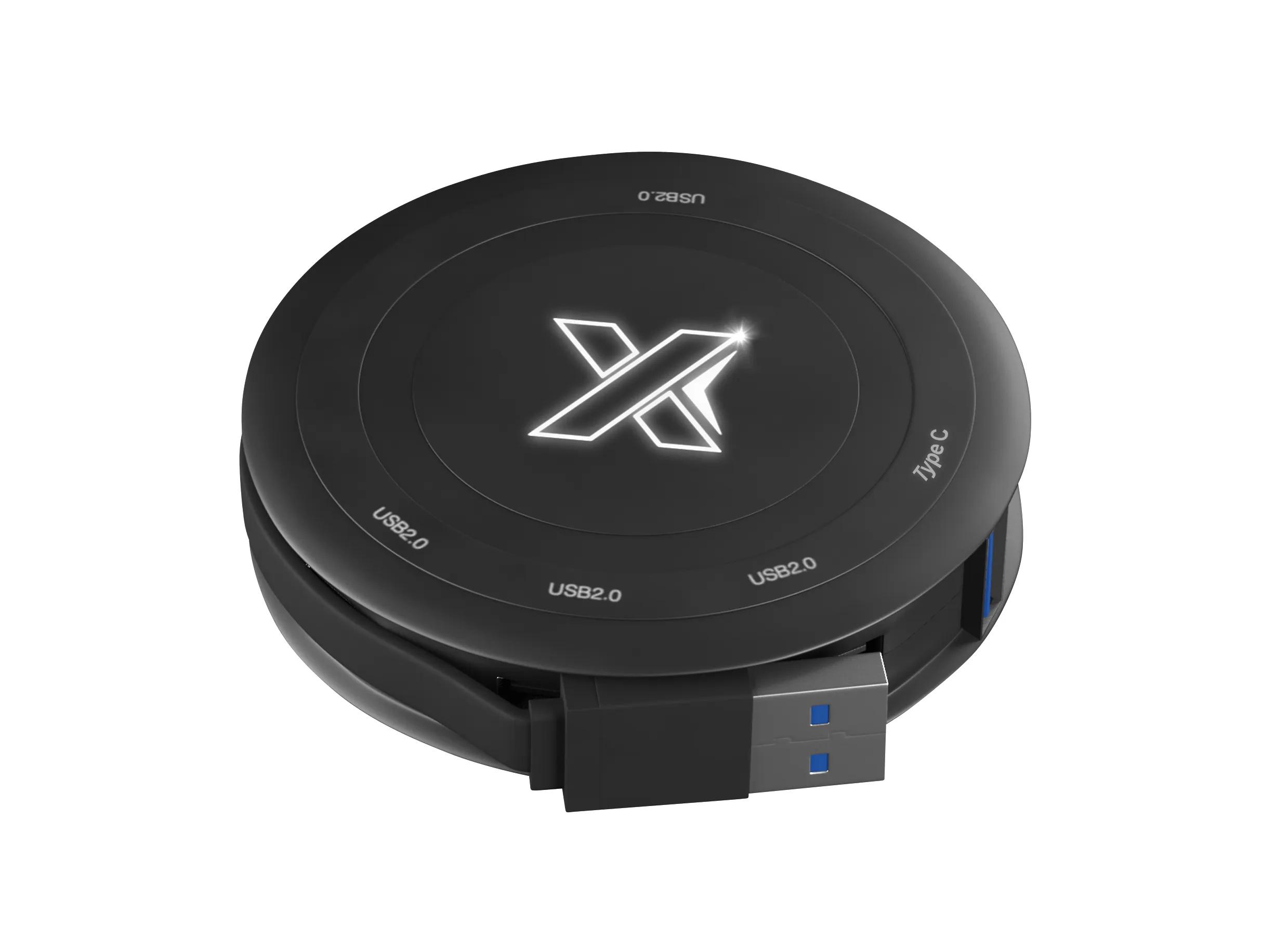 SCX Design™ Wireless Charger & 4 Hub 2.0