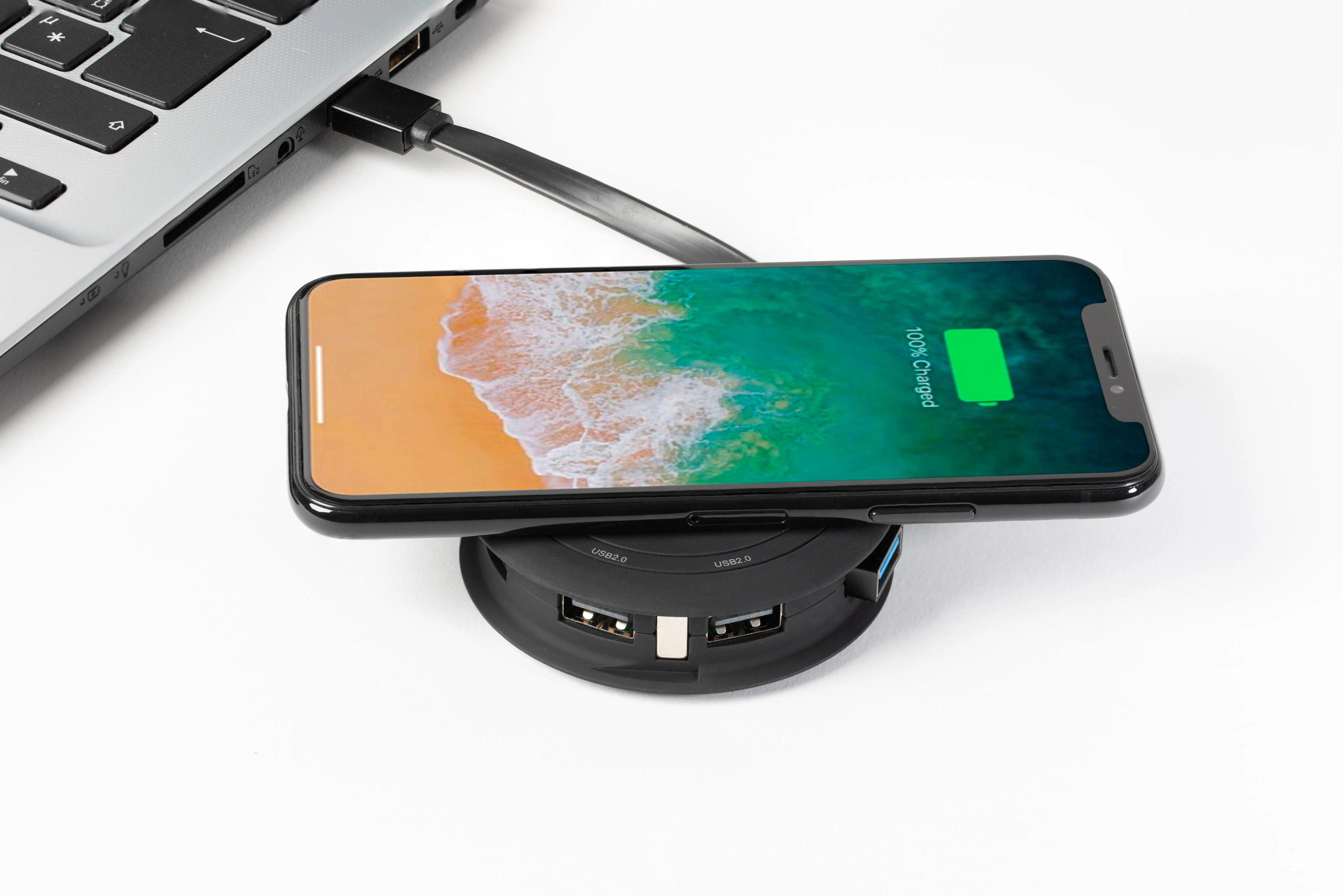 SCX Innovative Design™ Wireless Charger & 4 Hub 2.0 3 of 23
