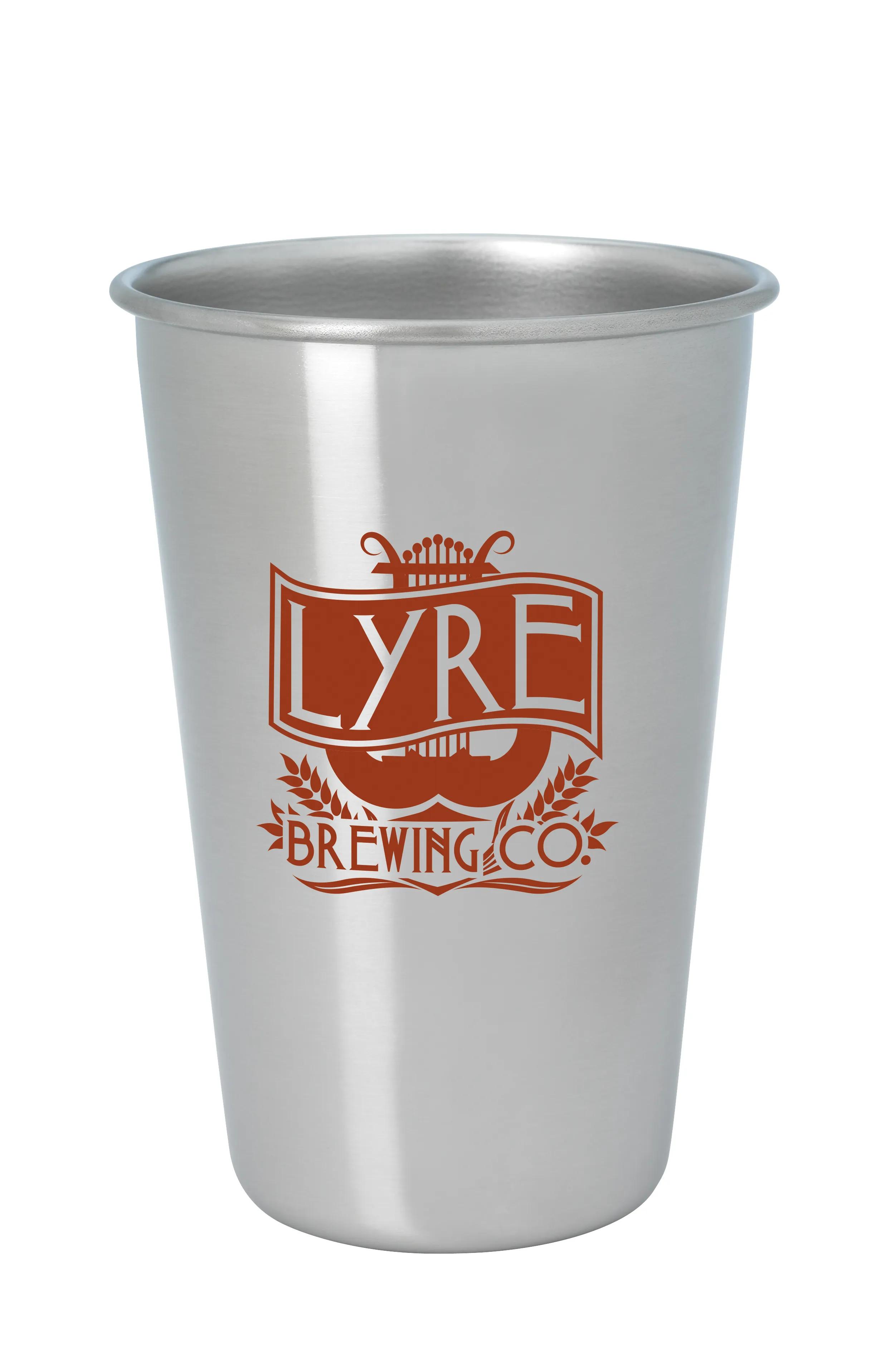Stainless Pint Glass - 16 oz. 3 of 4