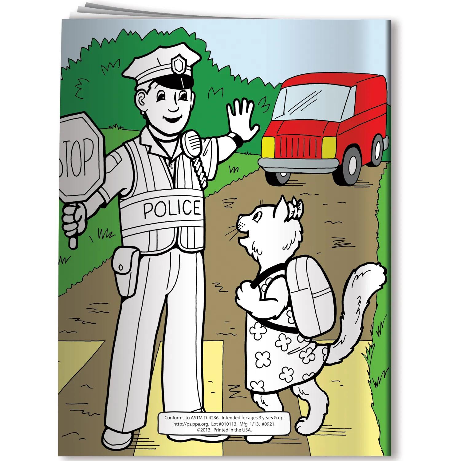 Coloring Book: Friendly Police Officers 3 of 5