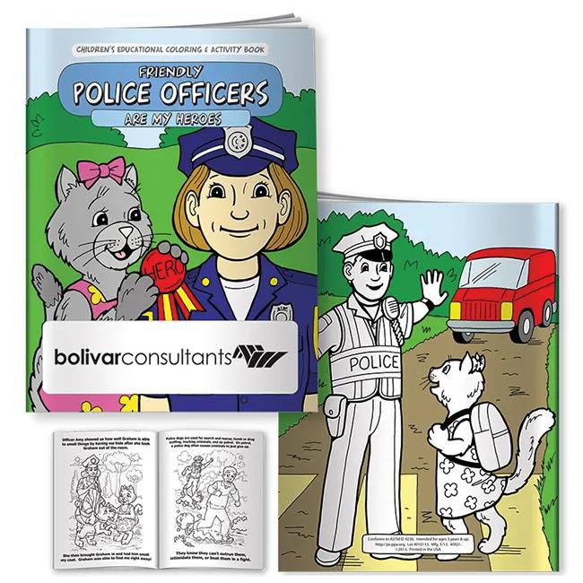 Coloring Book: Friendly Police Officers 1 of 5
