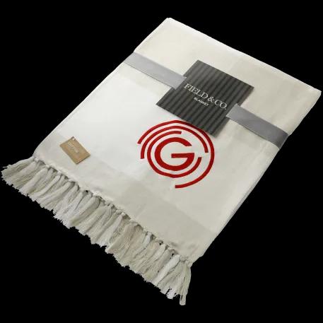 Field & Co. 100% Organic Cotton Check Throw Blanke